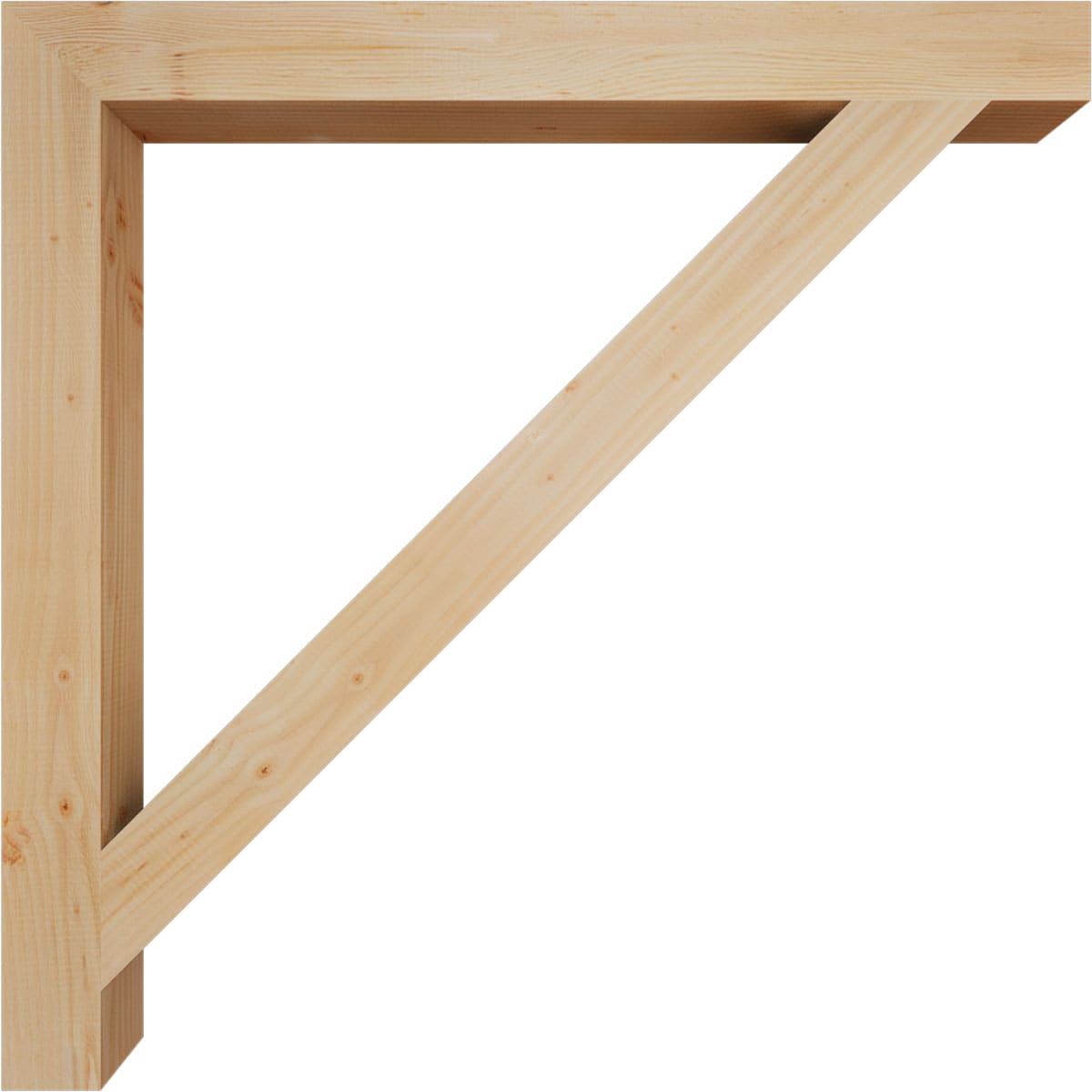 Ekena Millwork BKT04X44X44TRA05SDF Exterior-Brackets-Braces - View #3