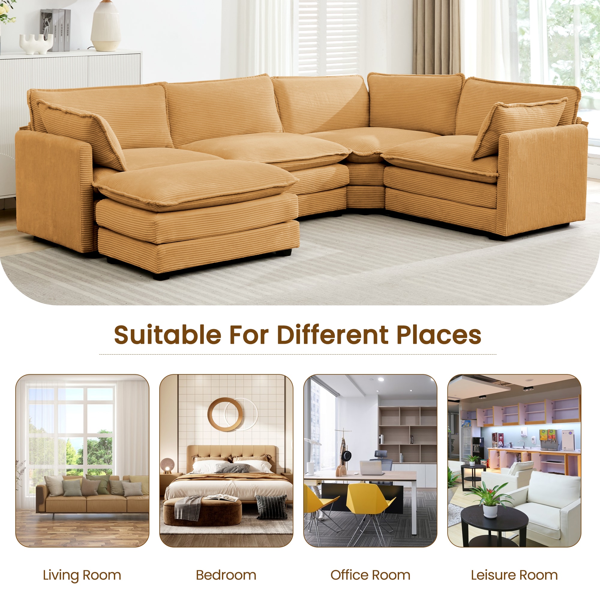 VOUA SAF-RMLC-GD Sofas-Loveseats - View #6