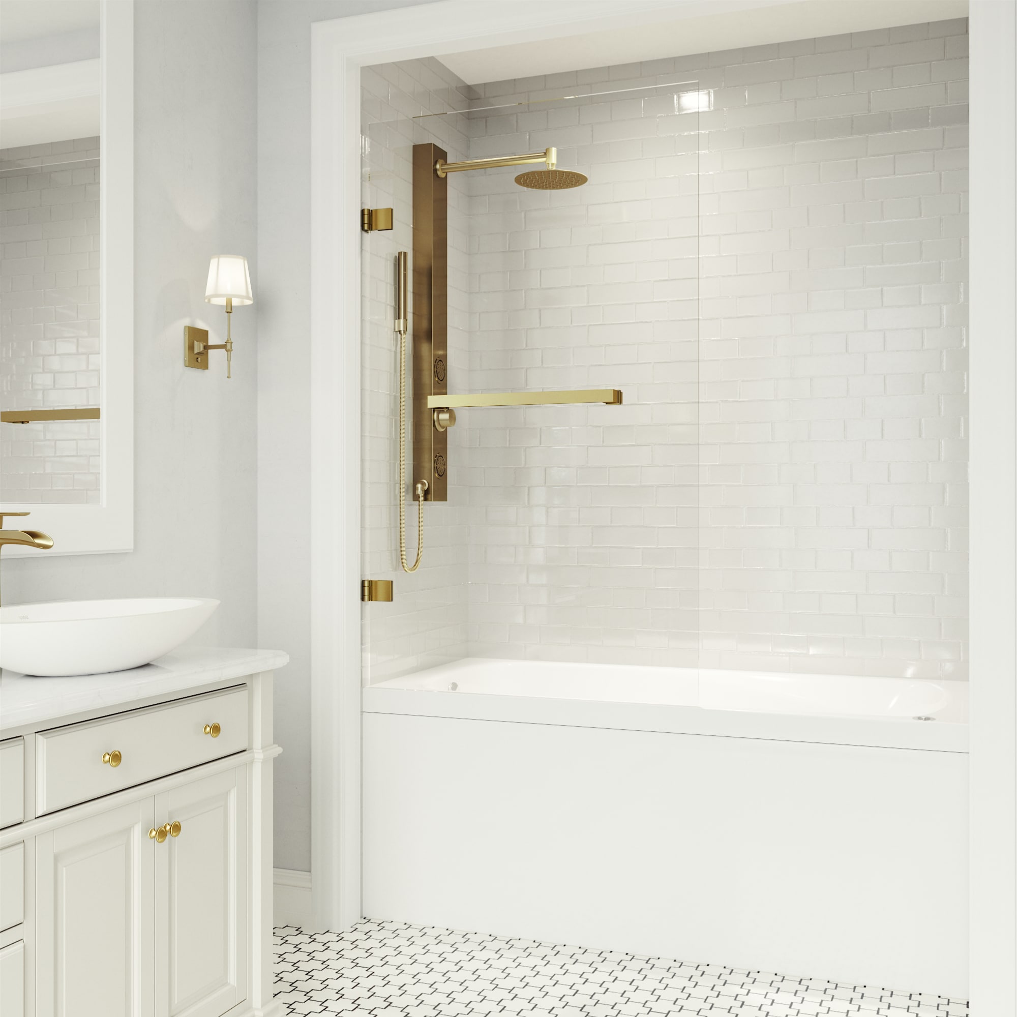 VIGO VG6074MGCL3458 Bathtub-Doors - View #4