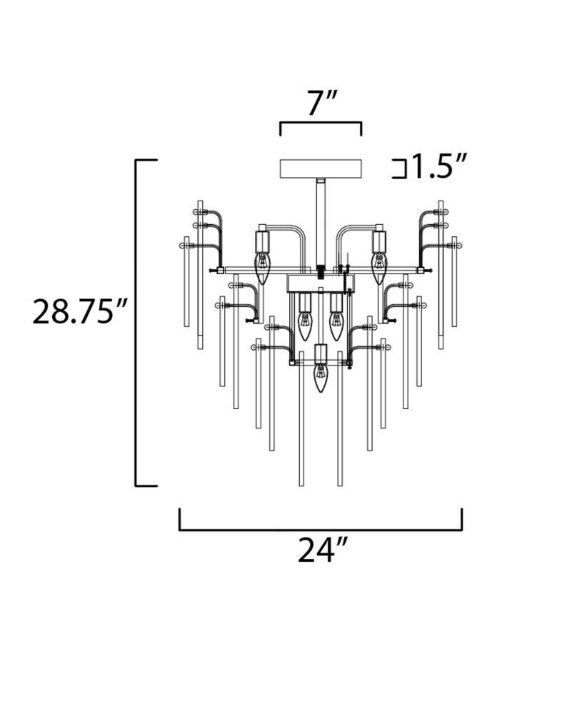 Maxim Lighting 32320CLCMPGL flushmounts - View #5