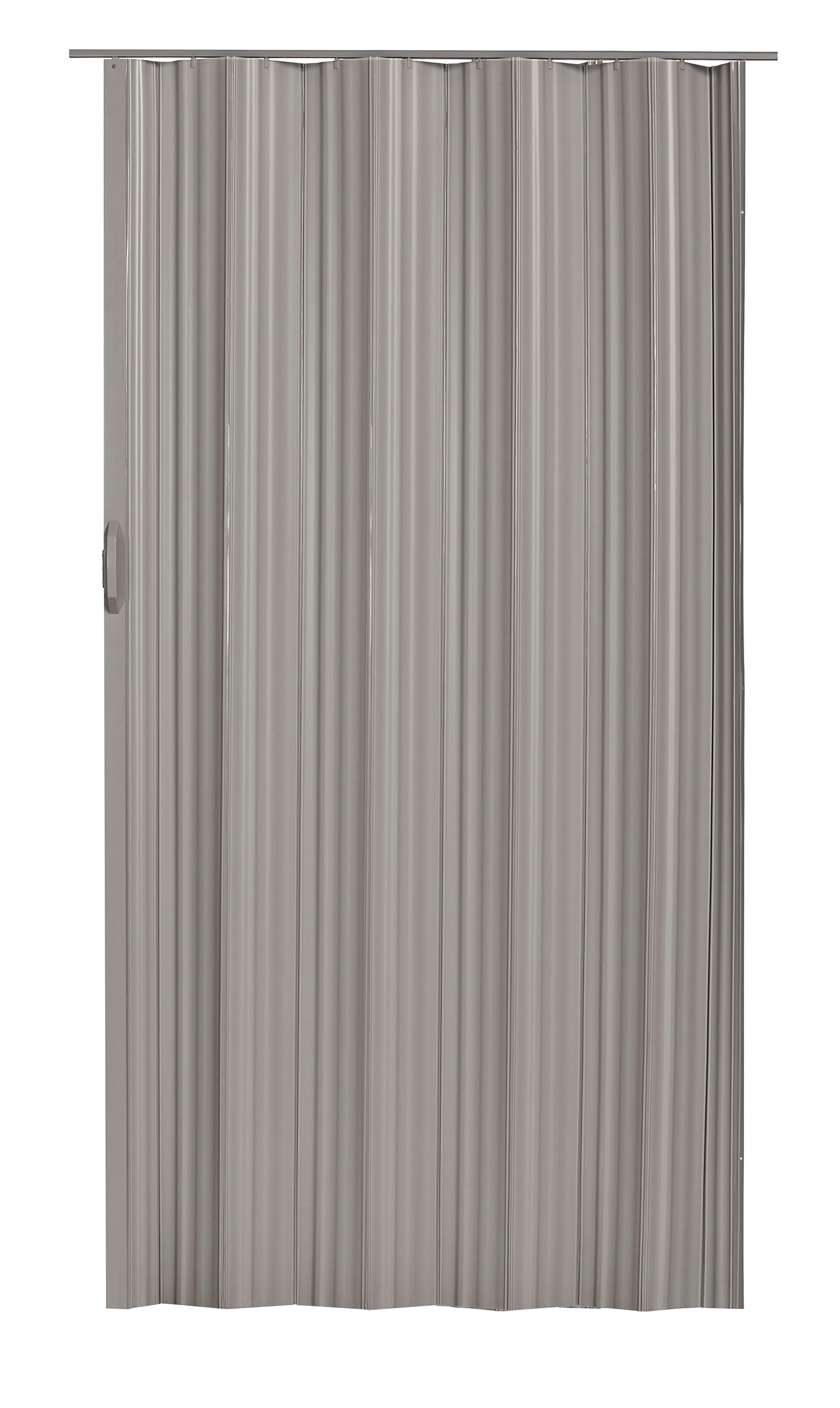 Spectrum DUNE3680GREC Dune 36-in x 80-in Reversible Handing Grey Vinyl Accordion Door ( Hardware Included )