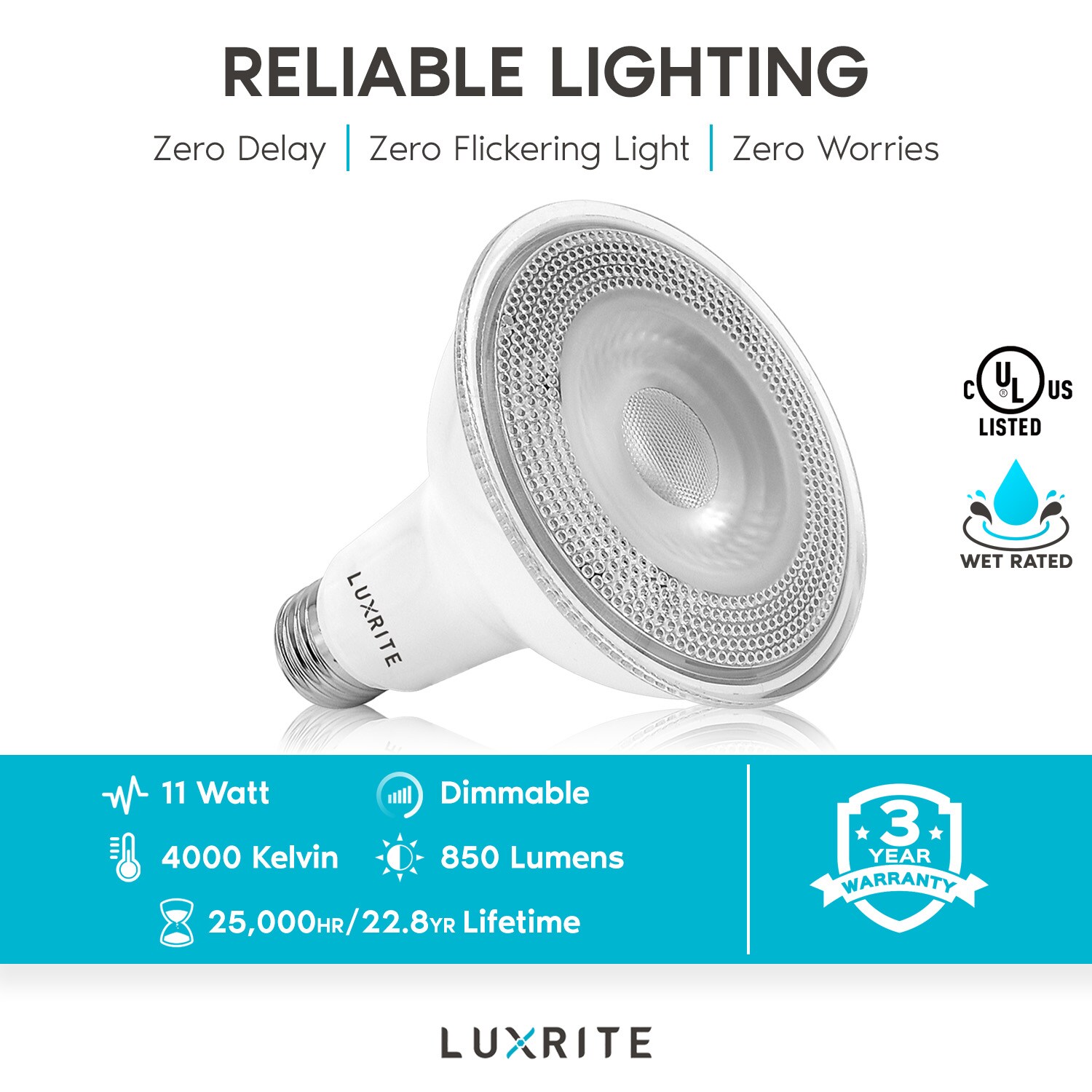 Luxrite LR31608-4PK Led-Flood-Spot-Light-Bulbs - View #7