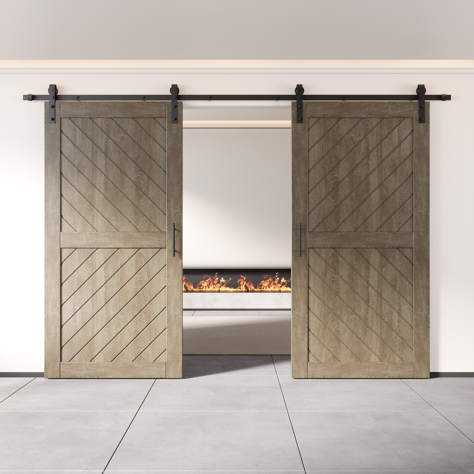 HOMACER YT2H132C-XT4-3280-GR Barn-Doors - View #8