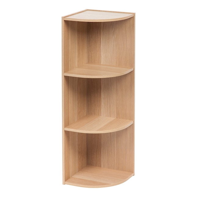 Iris Organizer Brown Wood 3 Shelf, Coda 6 Shelf Bookcase Dimensions