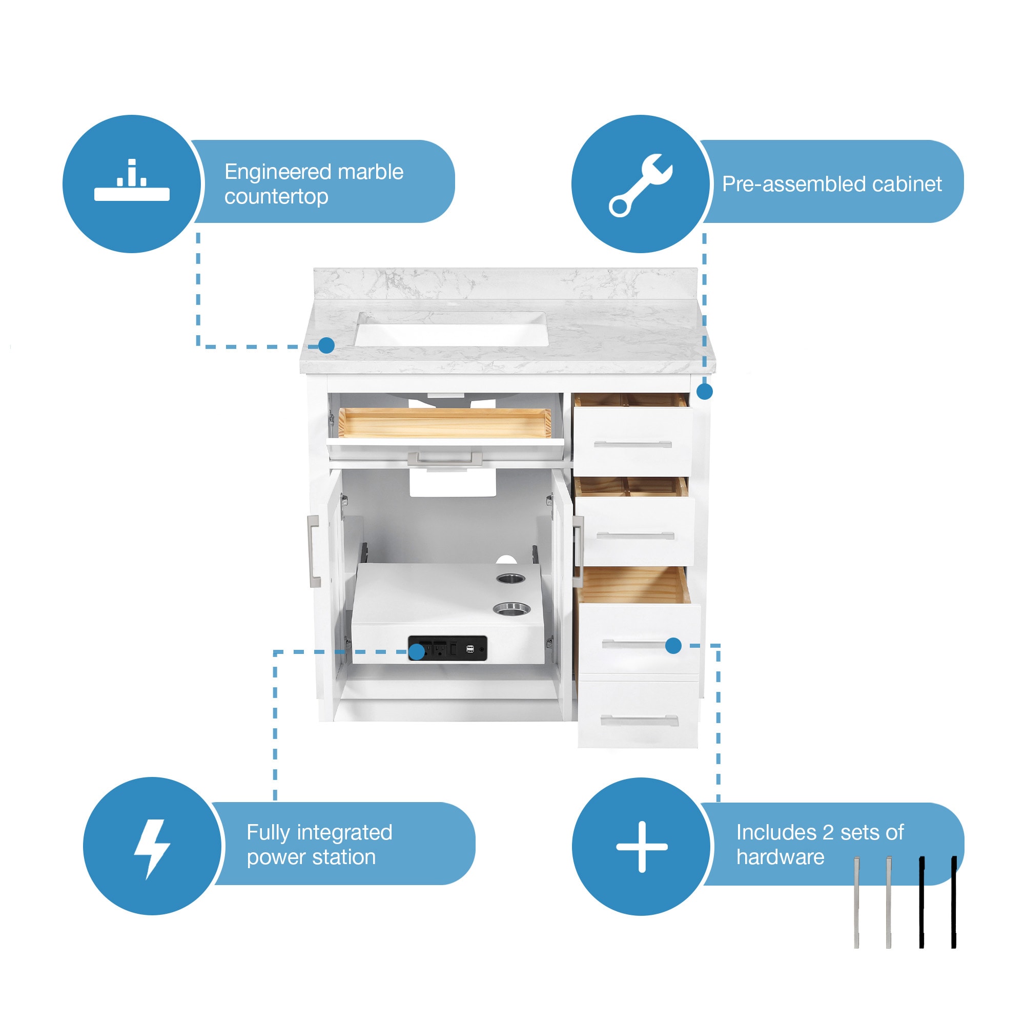 OVE Decors 15VVAR-ATHE36-007 Bath-Vanity-Combo - View #5