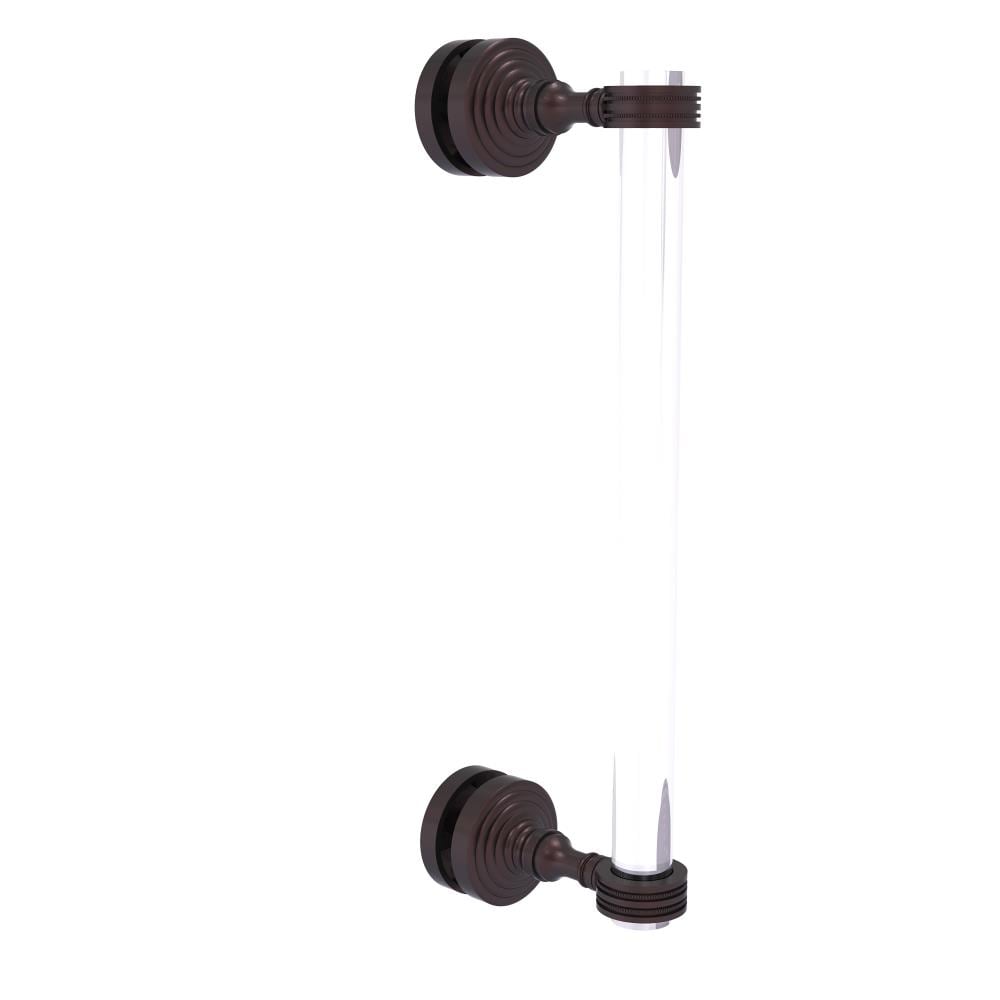 Allied Brass PG-407D-12SM-ABZ Aged bronze 12-Inches Hinged shower door Handle