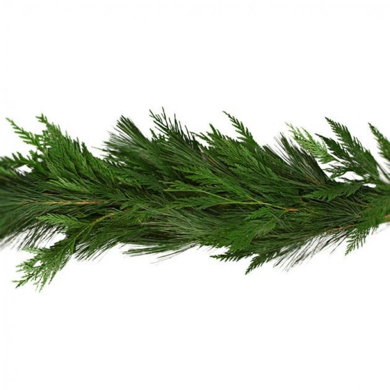 Realistic 6' Artificial Snow Pine Christmas Garland-Holiday Garland