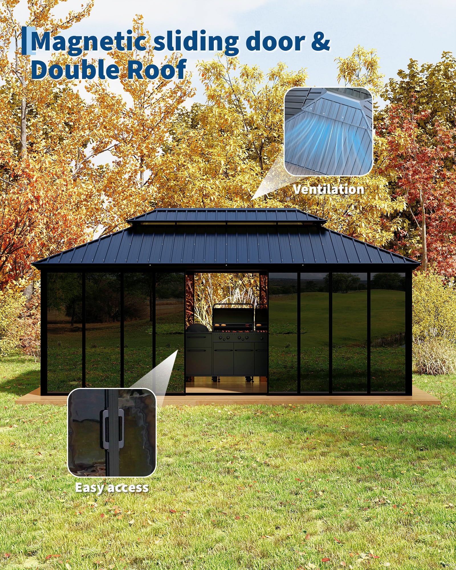 GarveeLife IDEAL-26032718 Wood-Resin-Gazebos - View #4