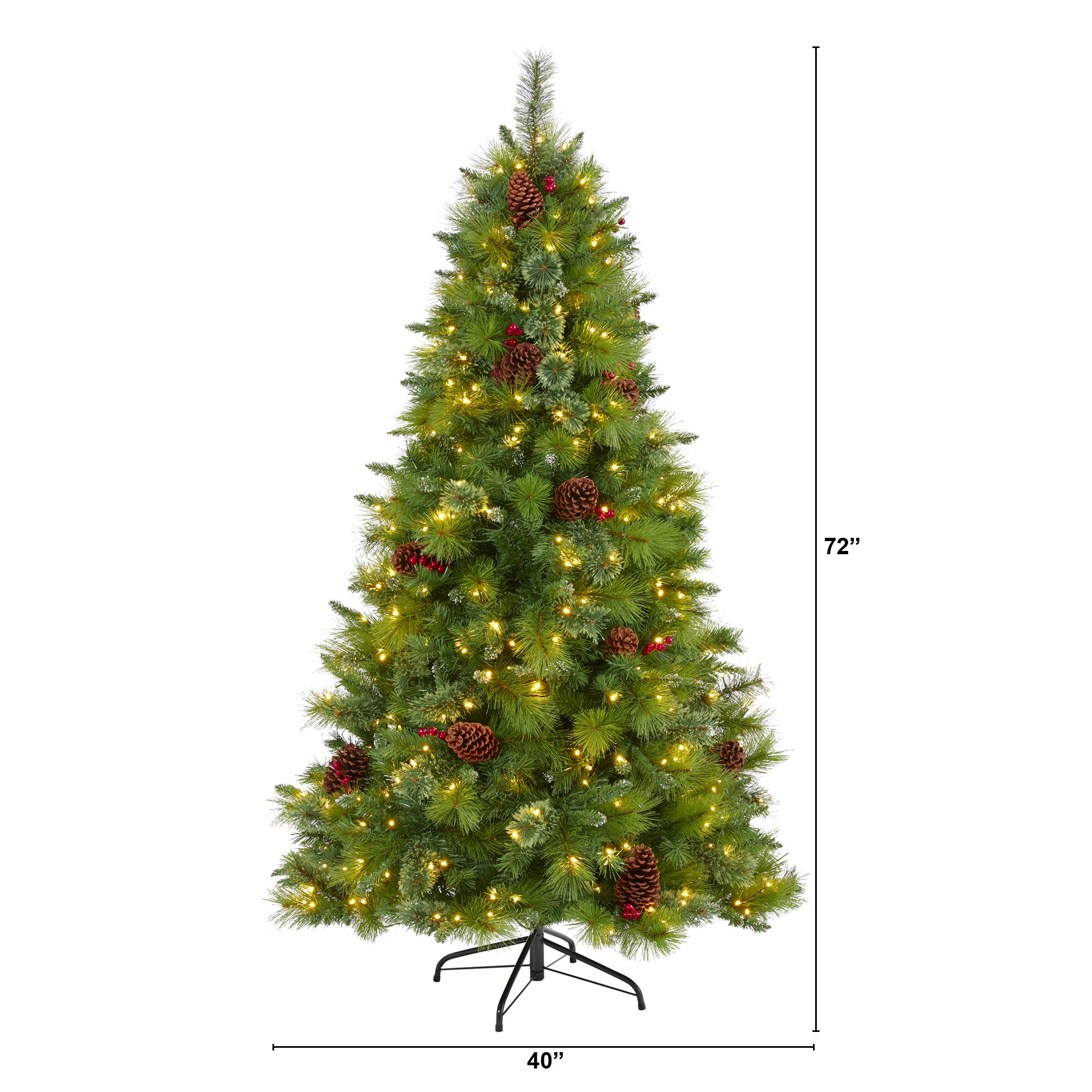 Nearly Natural T1622 Artificial-Christmas-Trees - View #3