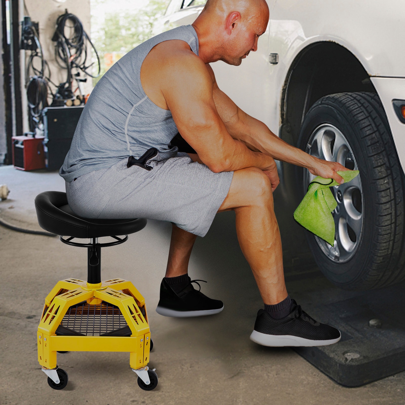 Lowes rolling shop discount stool