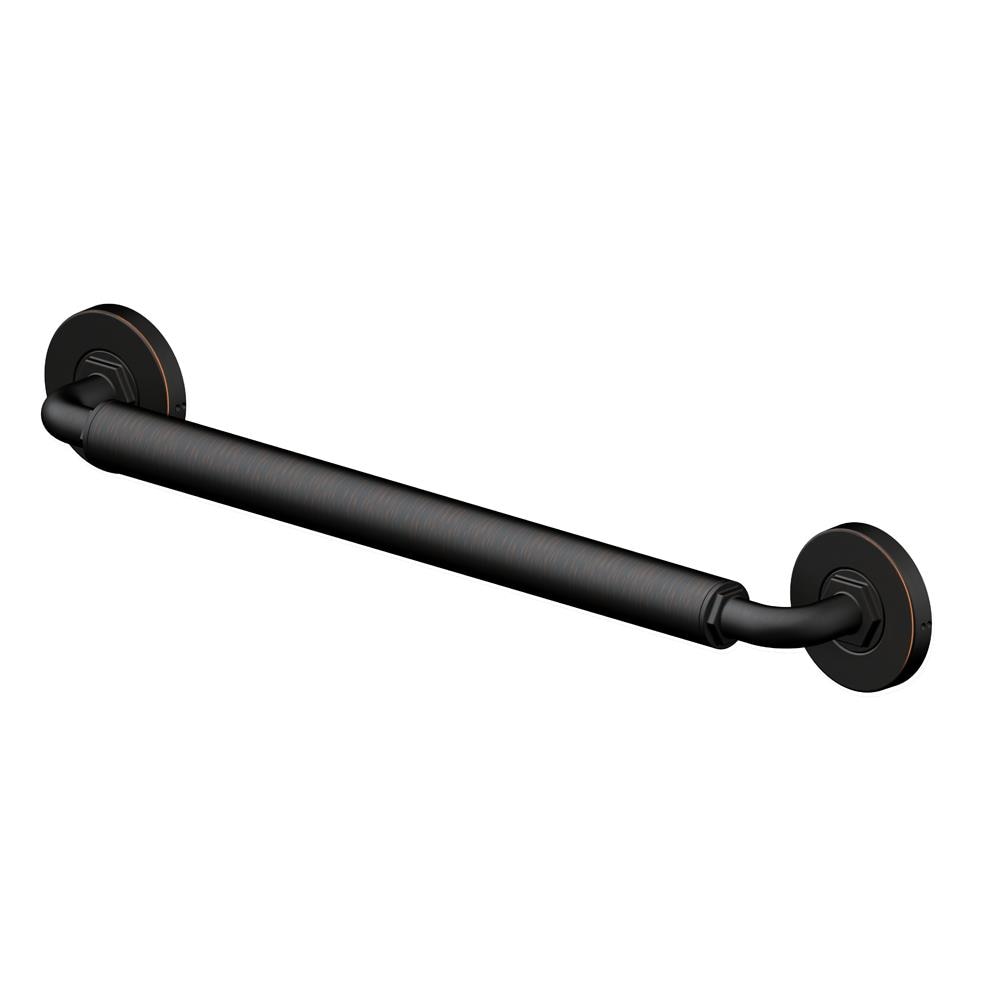 allen + roth 18-in Oil-Rubbed Bronze Wall Mount ADA Compliant Grab Bar (500-lb Weight Capacity)