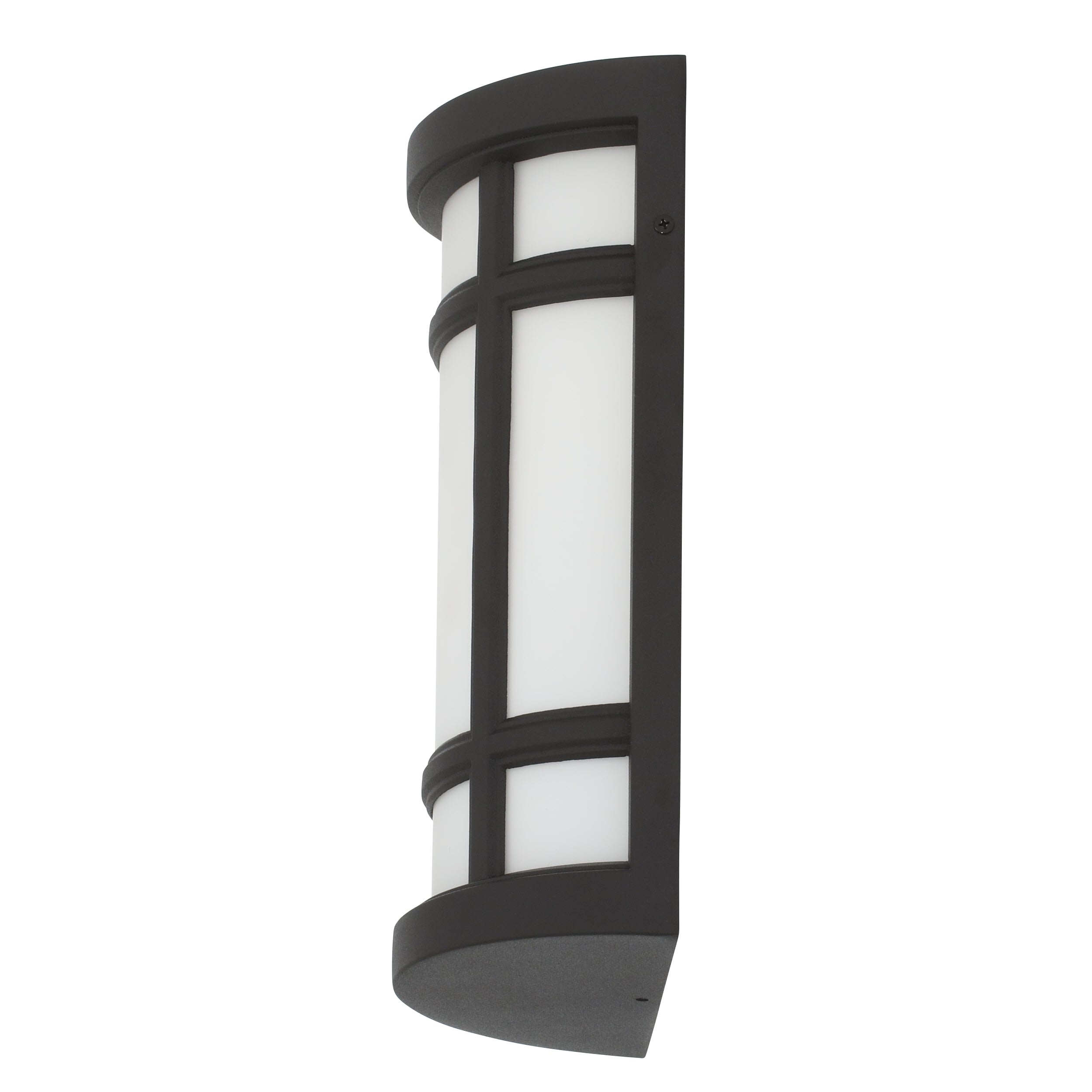 Matte Black Opal Glass 13" Wall Sconce