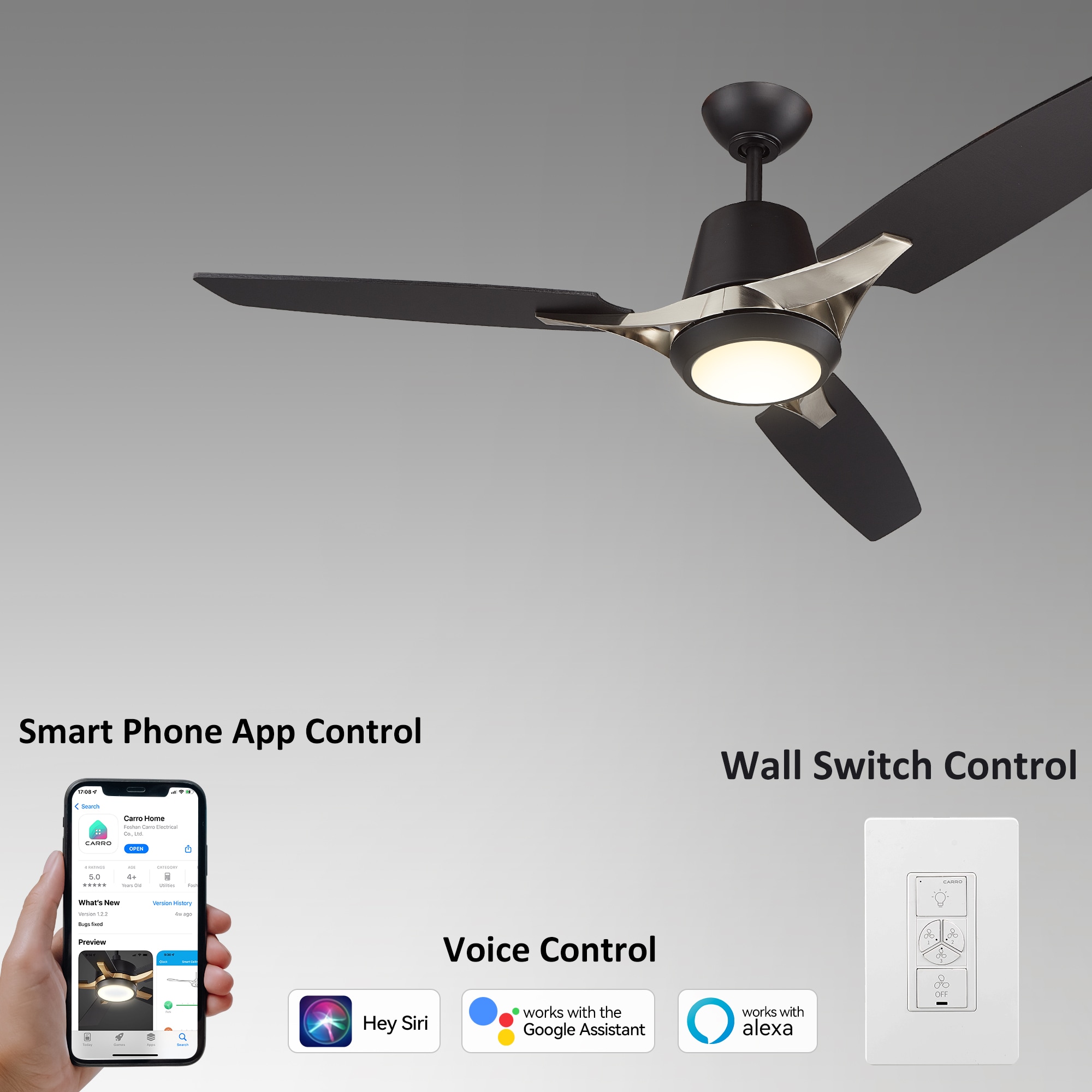 CARRO USA LWGS-523F-L12-B2-1 Ceiling-Fans - View #4