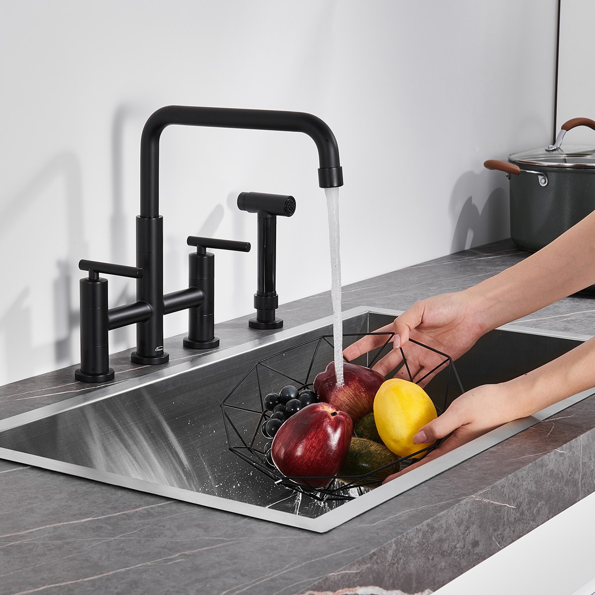 Mondawe MO236DT-MB Kitchen-Faucets - View #2