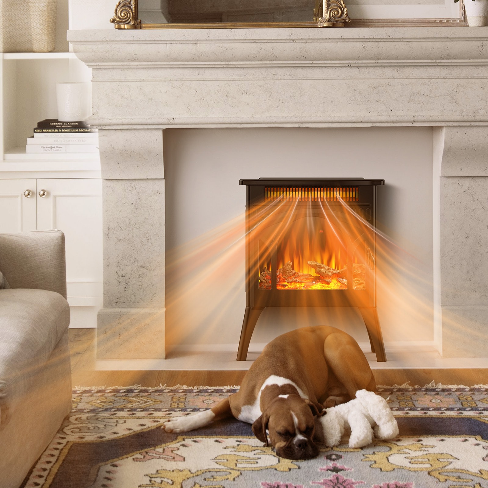 COWSAR LS180BSBK Electric-Fireplaces - View #2