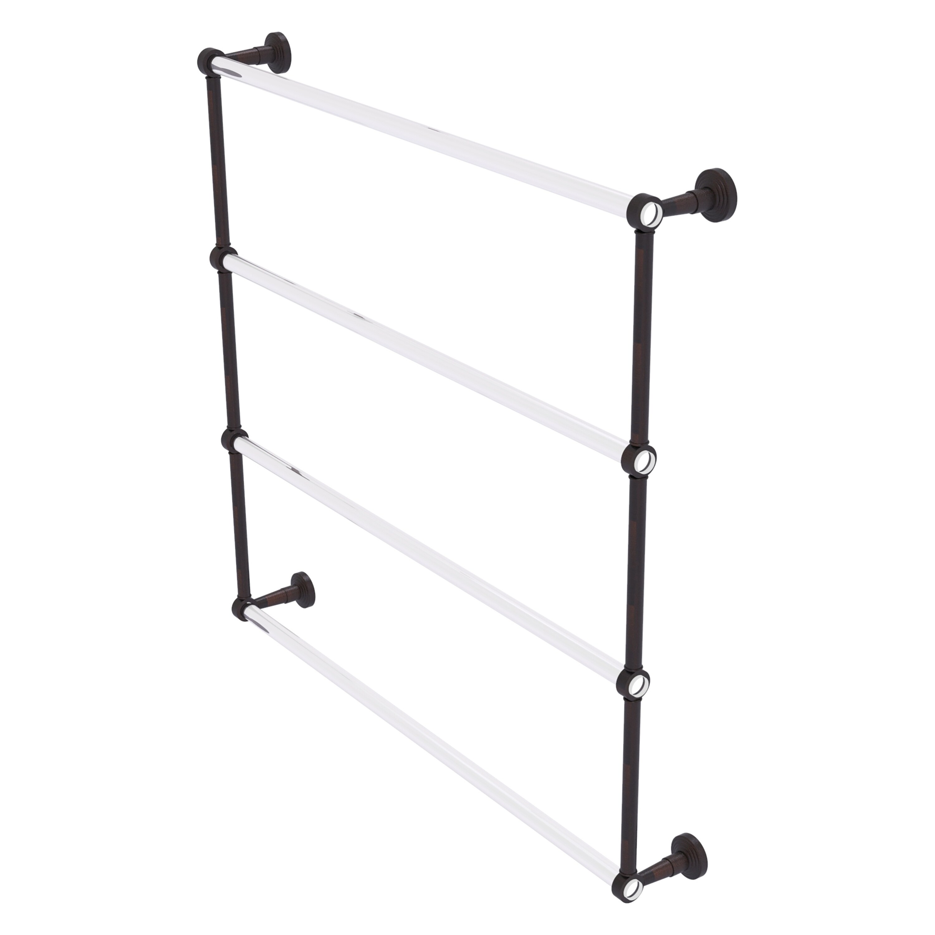 Allied Brass PB-28-36-VB Pacific Beach 36-in double Venetian Bronze Wall mount 4-tier Towel Bar
