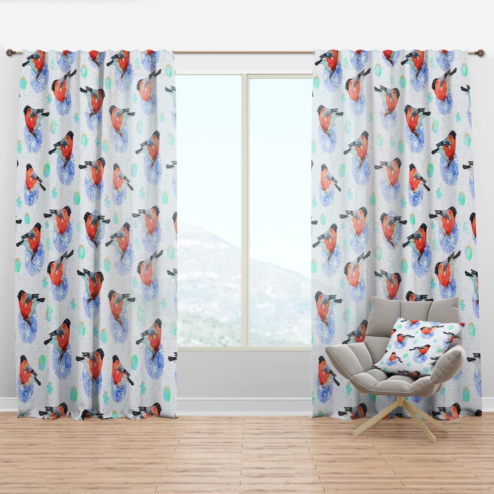 Designart CTN19259-52-95 95-in Red Room darkening Thermal lined Rod pocket Single curtain panel