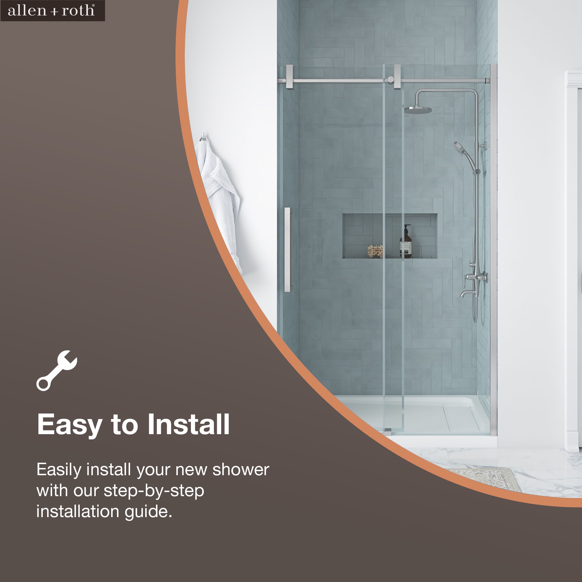 allen + roth BENNET-48GP-SN Shower-Doors - View #8