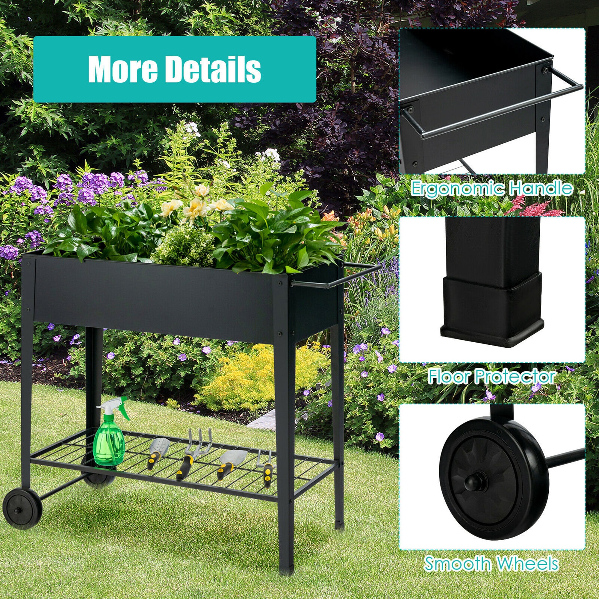 Costway LWS00599 Raised-Planter-Boxes - View #6