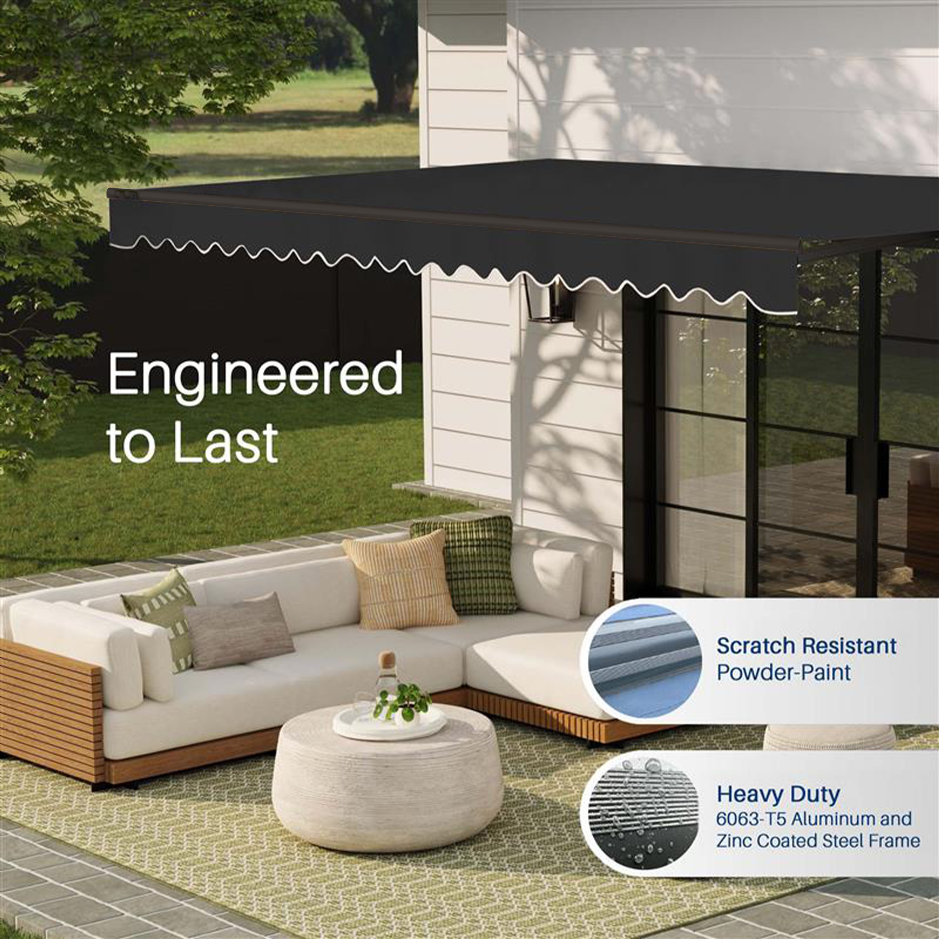 ALEKO ABM13X10BK81-LO awnings - View #4
