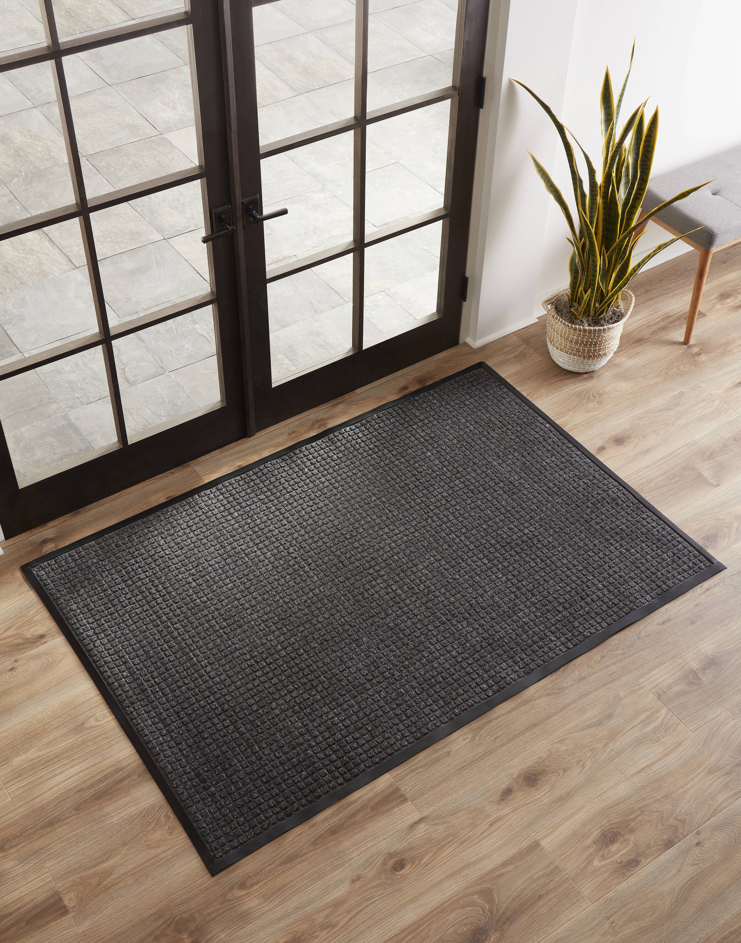 Sky Seletøj Bange for at dø Project Source 4-ft x 6-ft Gray Rectangular Indoor or Outdoor Utility Mat  in the Mats department at Lowes.com