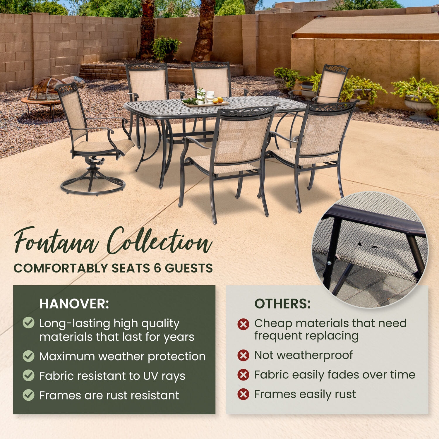 Hanover FNTDN7PCSW2C Patio-Dining-Sets - View #4