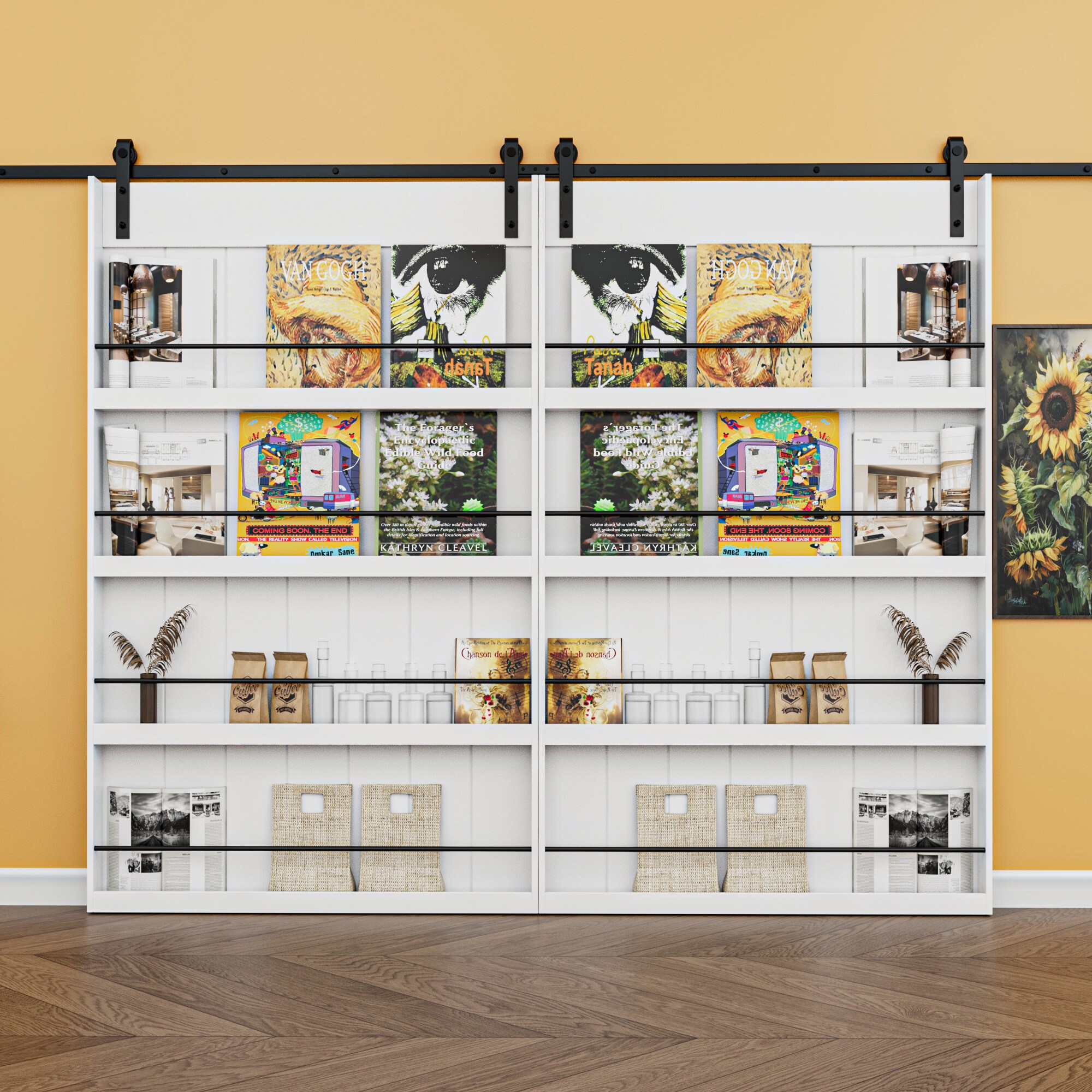 JUJUBON IN-BDWT-BD1-BS-96 Barn-Doors - View #2