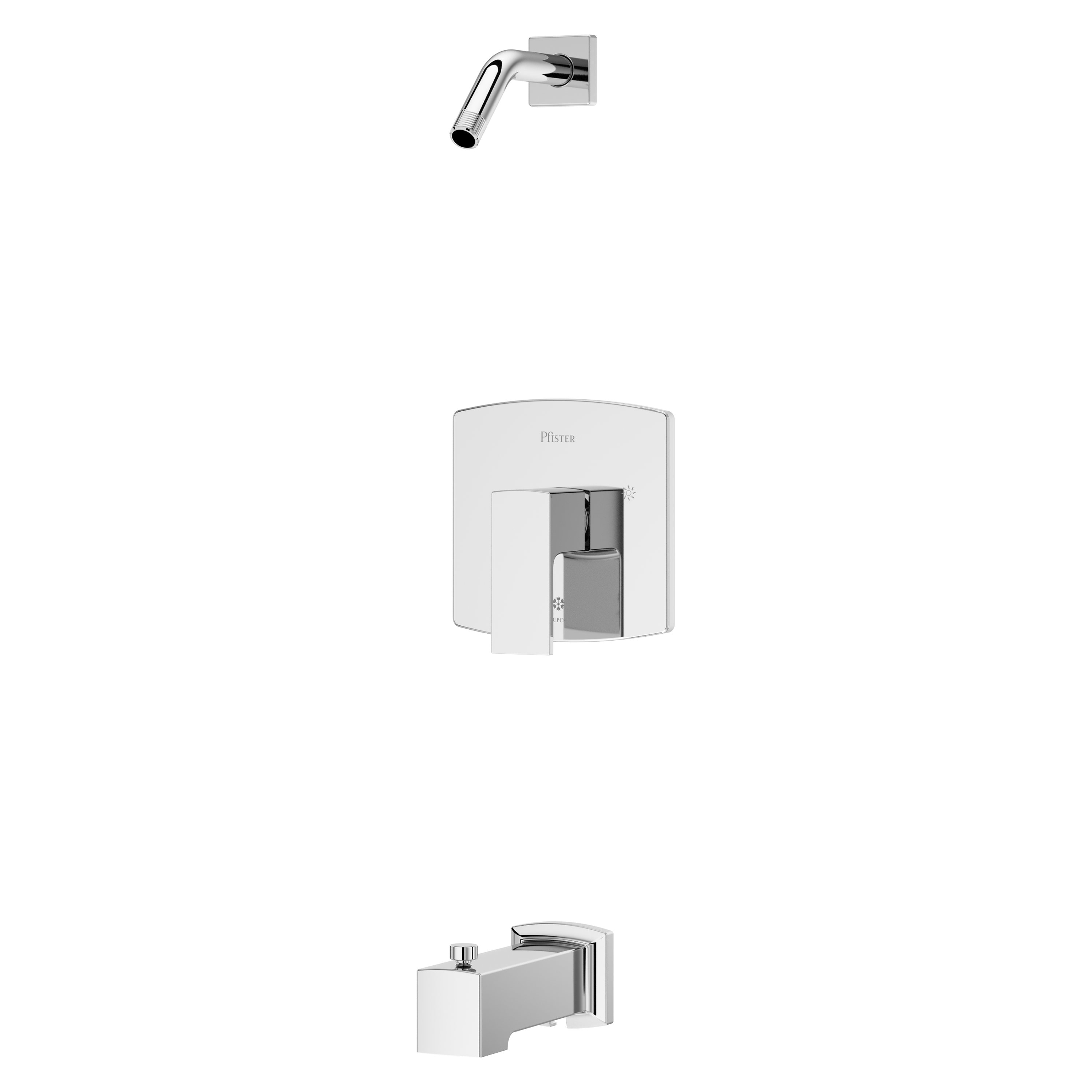 Pfister - Pfirst Modern Polished Chrome 1-handle Sold separately Bathtub and shower Faucet ( Valv...