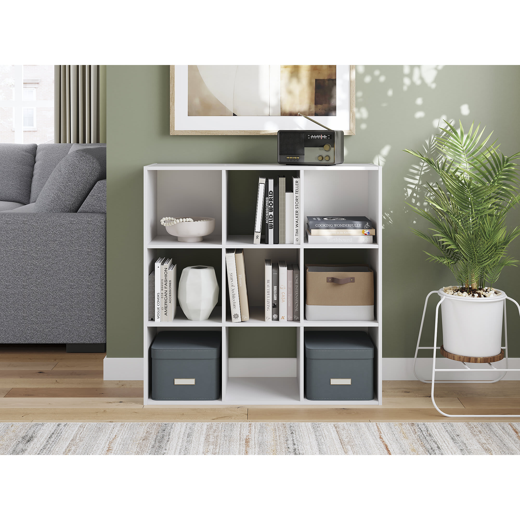 Signature Design by Ashley EA9630-3X3 Laminate-Storage-Cubes - View #2