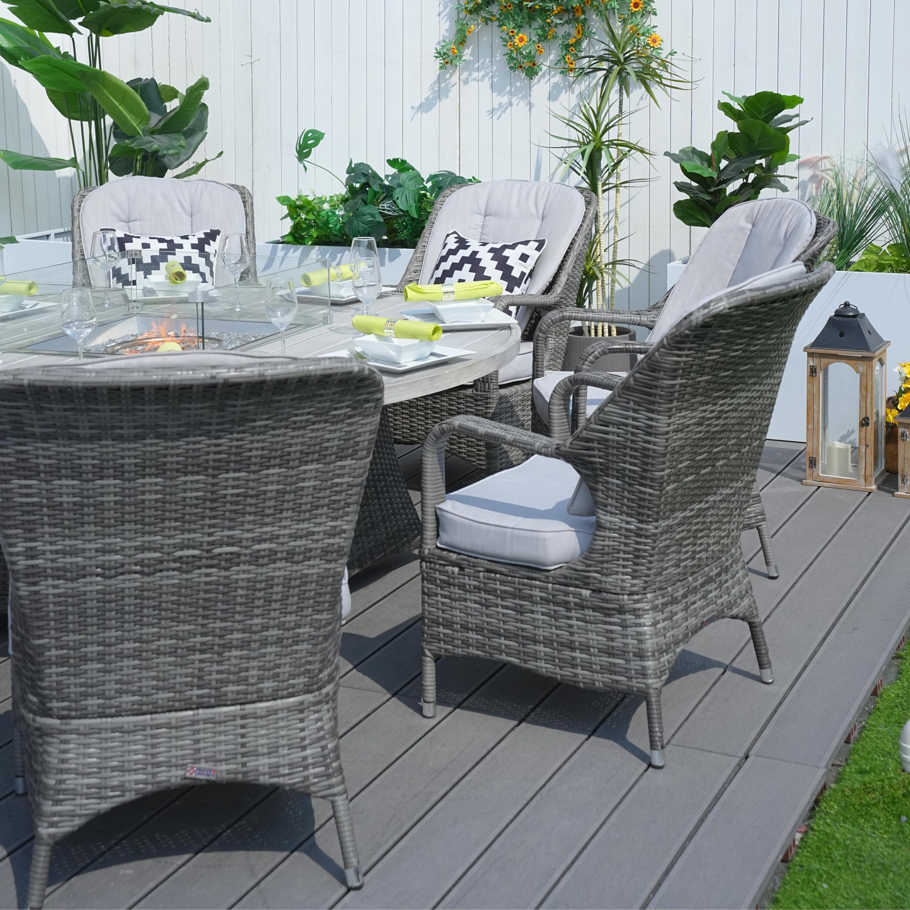 Direct Wicker DWG-1108A-GR Patio-Dining-Sets - View #9