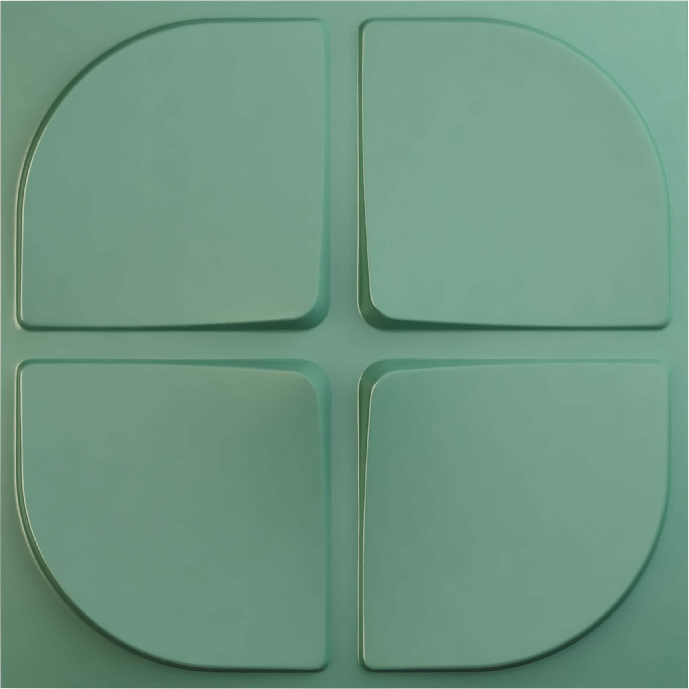 Ekena Millwork WP20X20EUFSM 19-5/8-in x 19-5/8-in Embossed Paintable/Stainable Green PVC Abstract Wall Panel ( 2.67-sq ft )