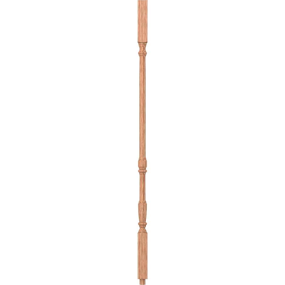 L.J. Smith Stair Systems S-5067-O 36 36-in x 1.25-in Unfinished Red Oak Square Top Stair Baluster