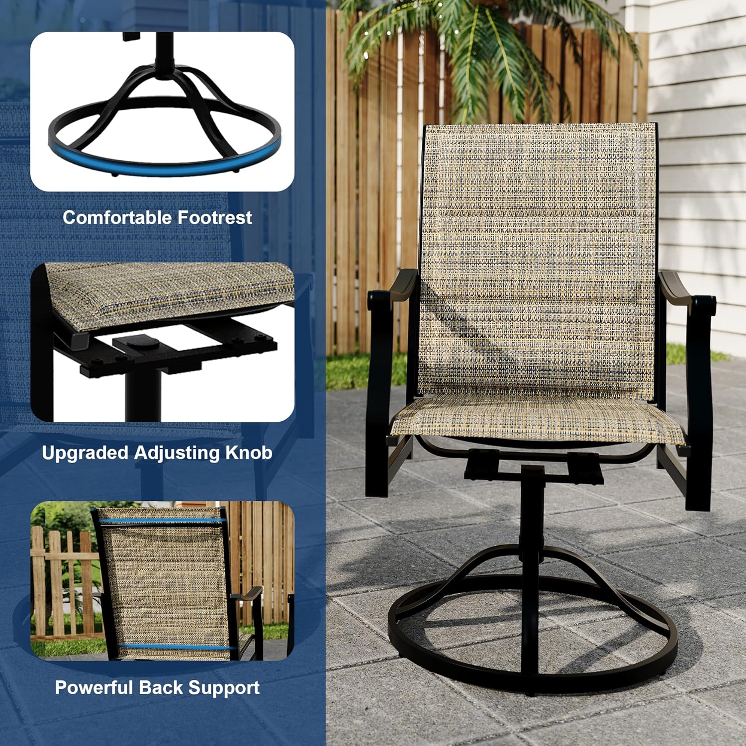 Qeetex WWJ-PPG-334SGBMA Patio-Sofas-Daybeds - View #7
