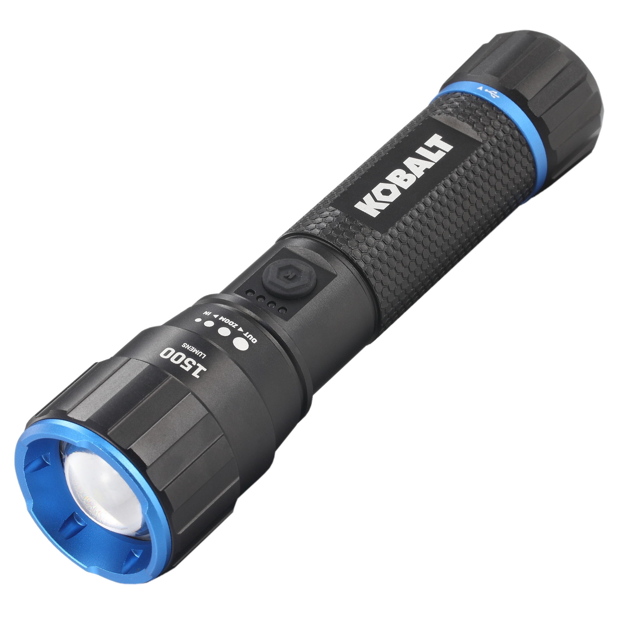 Kobalt KF1500PP 1500-Lumen 4 Modes LED Flashlight with Rechargeable Batteries Included
