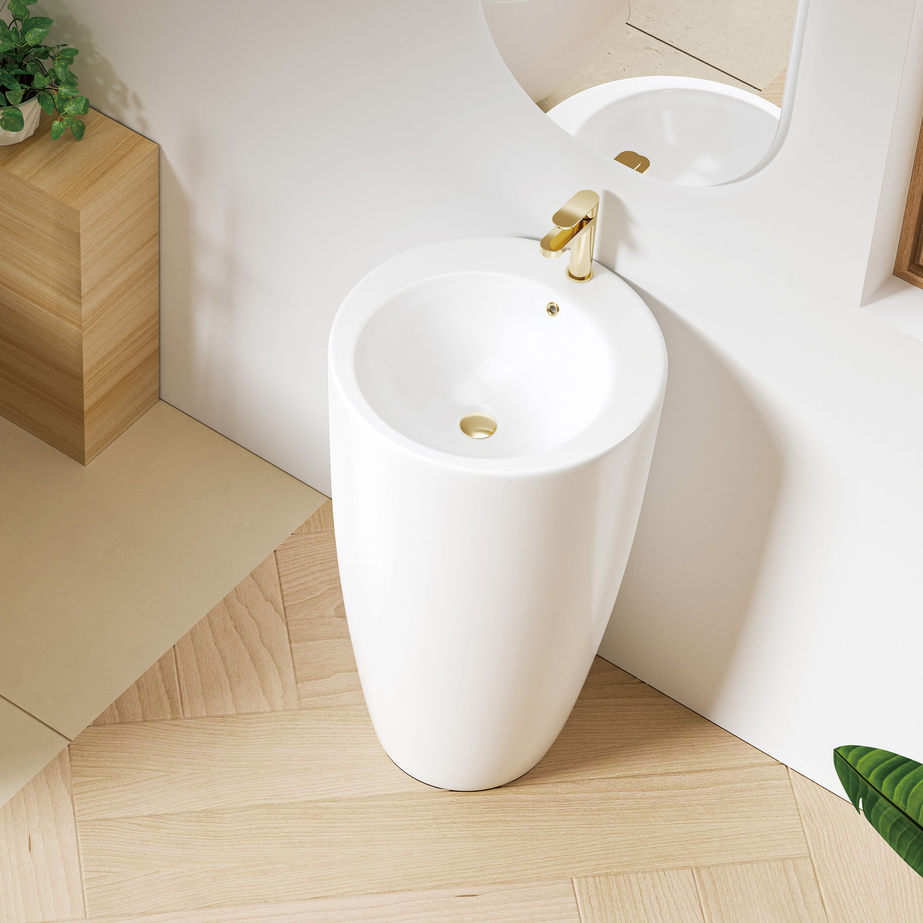 Eridanus ERI-PB-403-A Complete-Pedestal-Lavatories - View #5