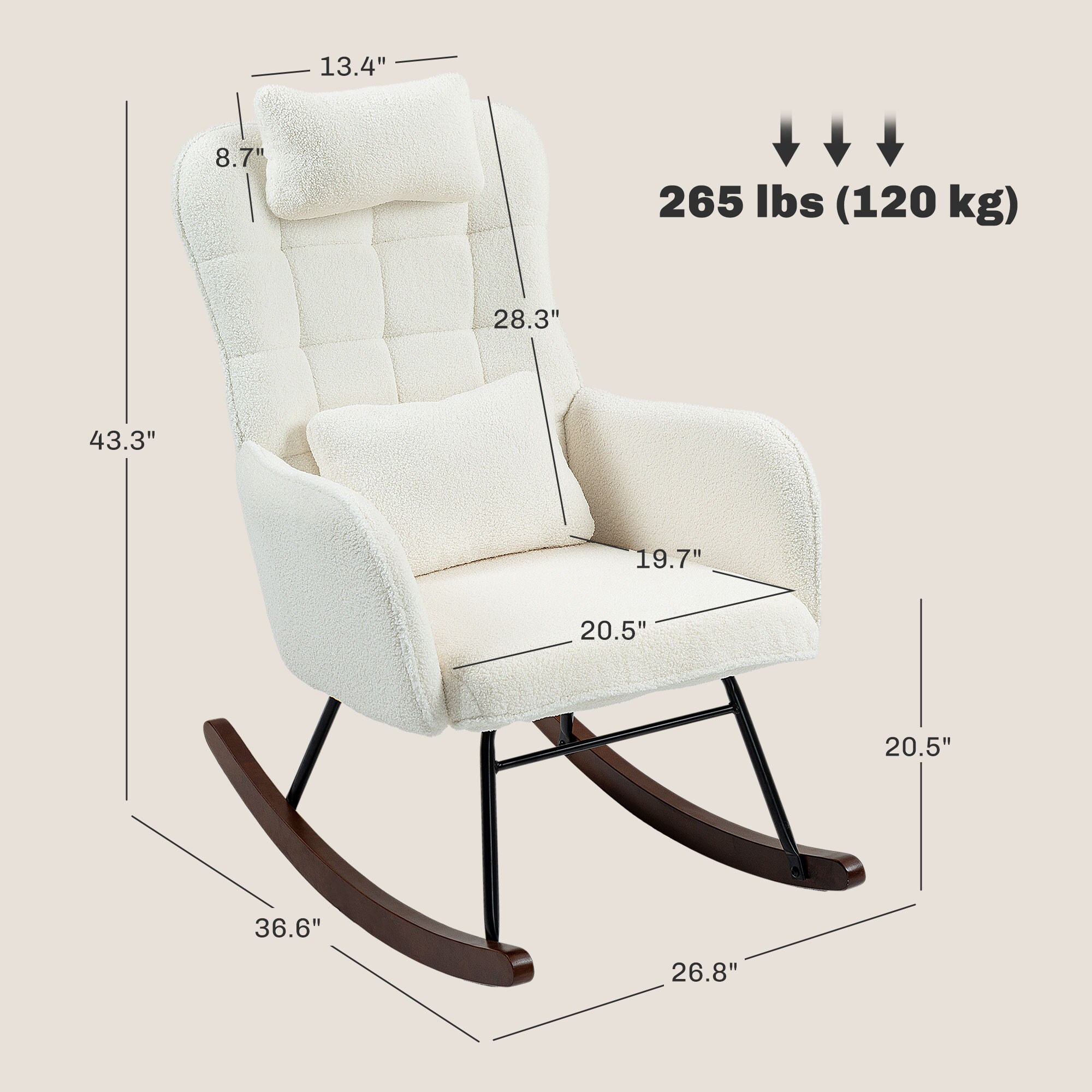 HomCom 83B-201V00CW chairs - View #3