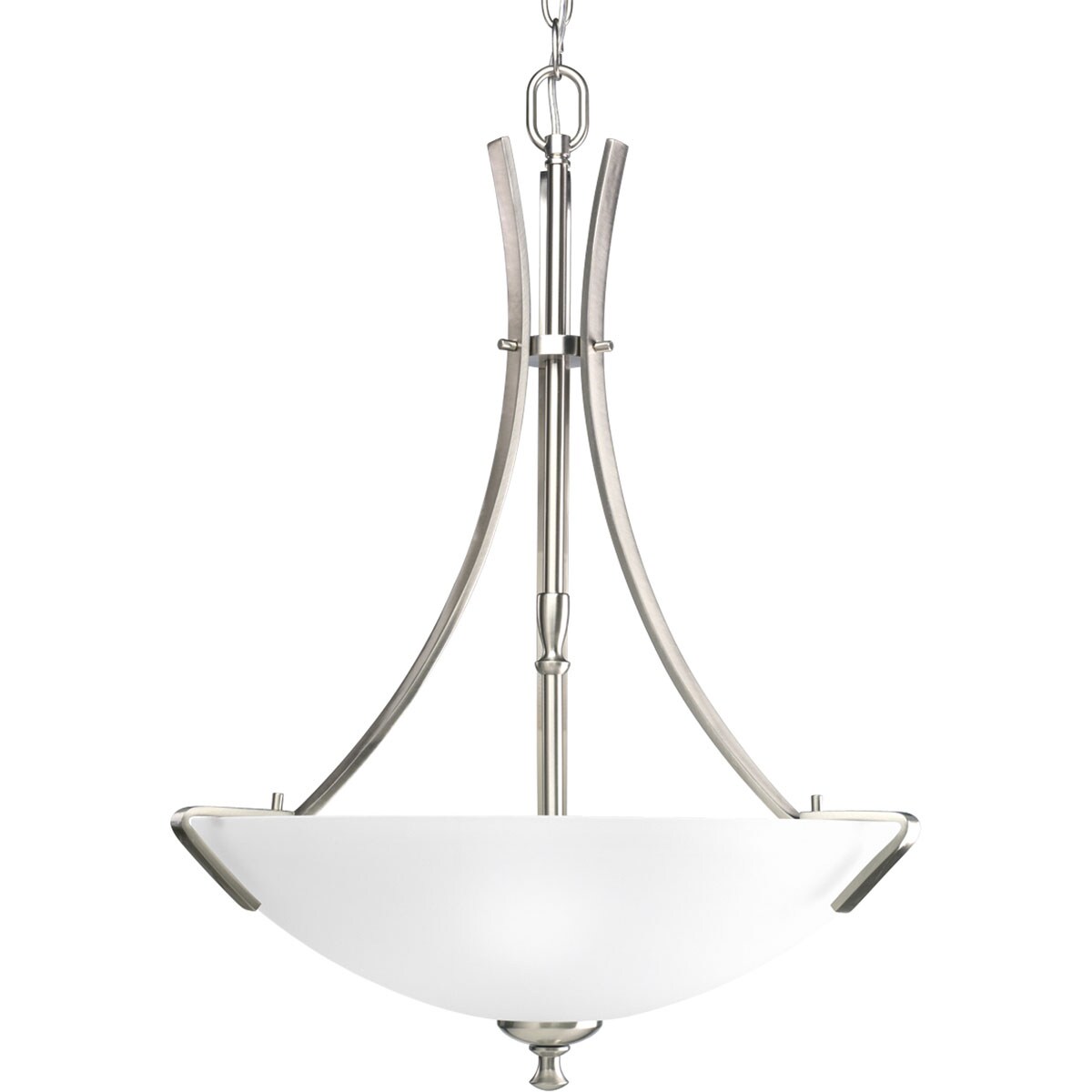 Progress Lighting P3757-09 Wisten 3 -Light Brushed Nickel Transitional For Use in Bedrooms, Dining Rooms, Foyers, Kitchens, Living Rooms Chandelier