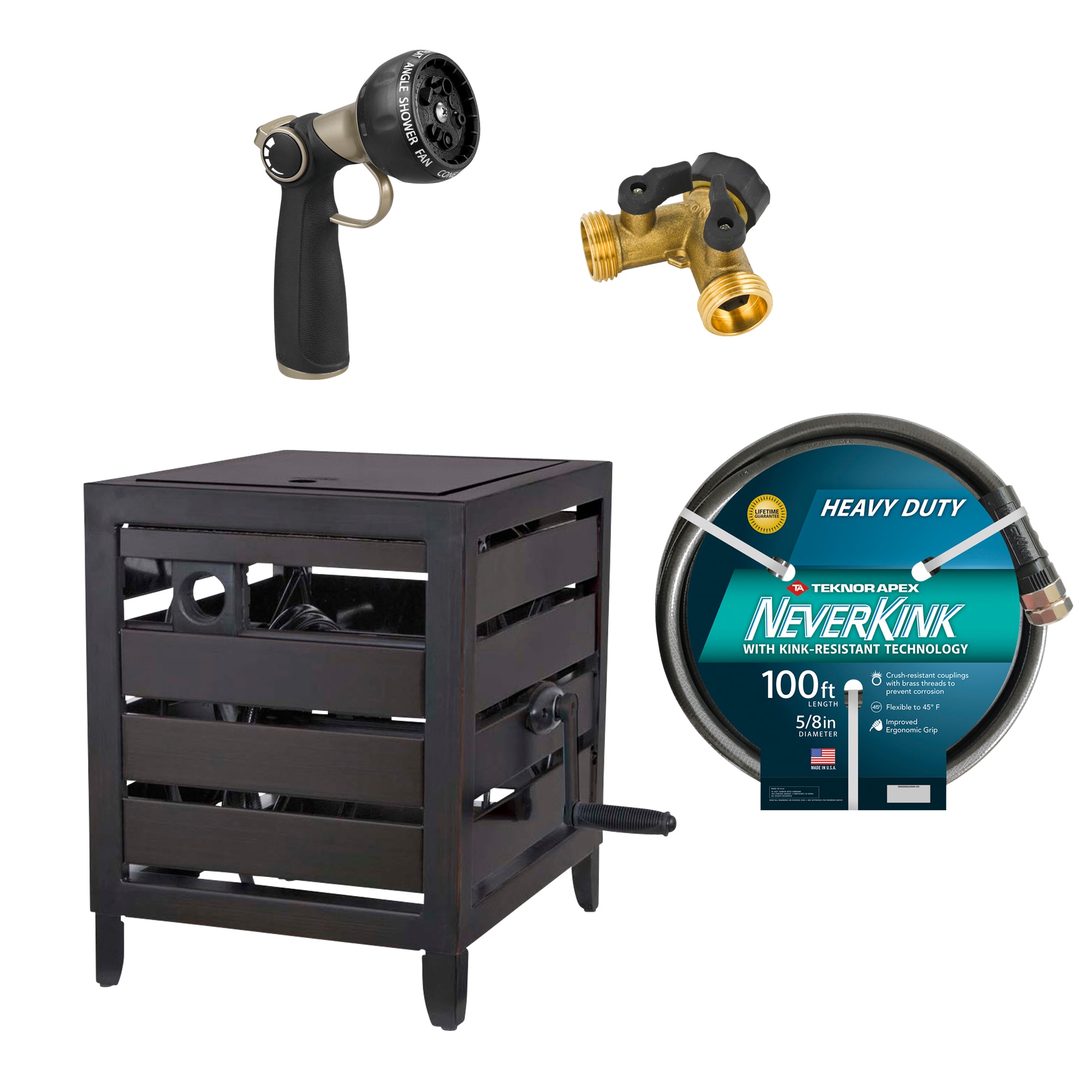 NeverLeak NeverLeak Hideaway Hose Reel Kit