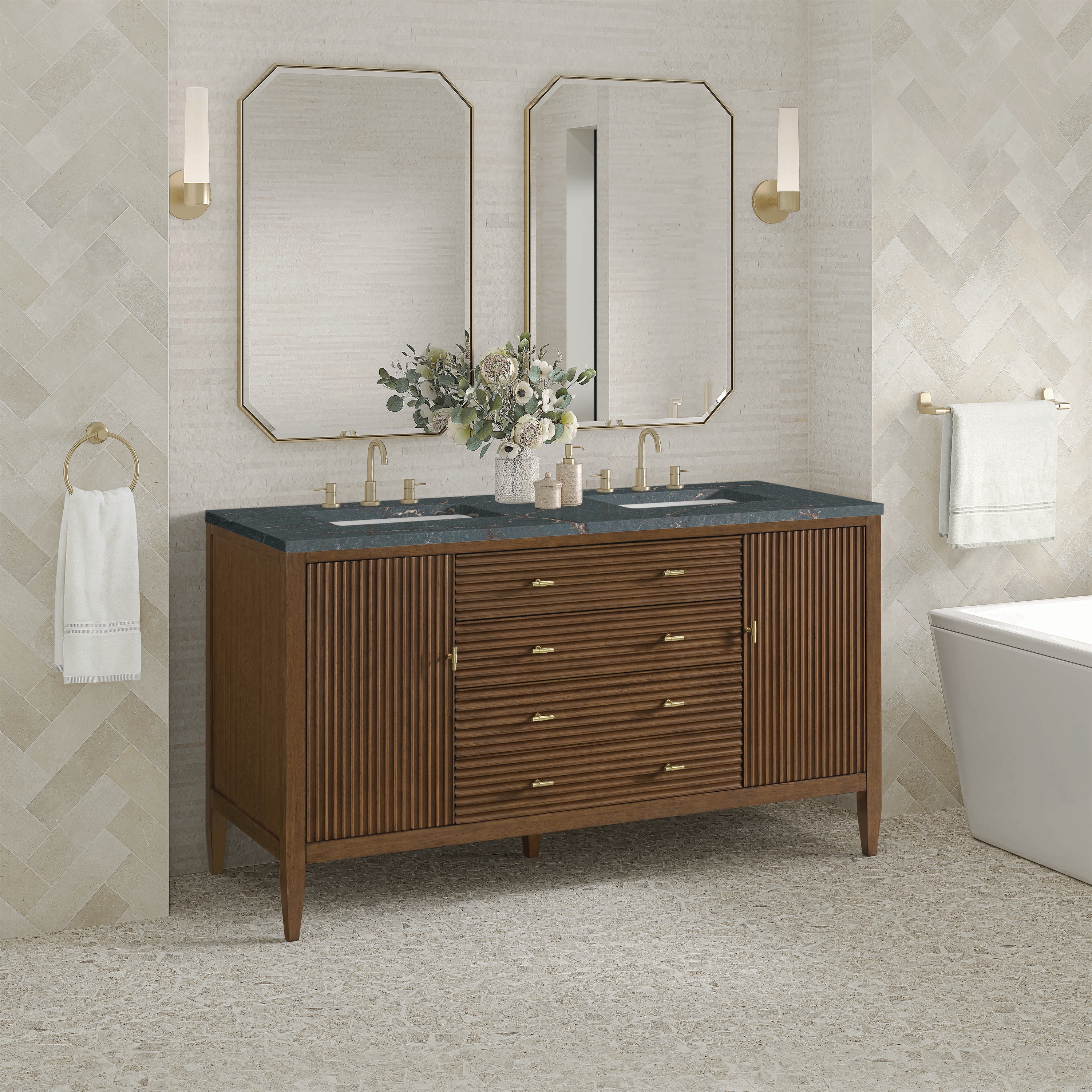 James Martin Vanities 485-V60D-WLT-FPBL Bath-Vanity-Combo - View #7