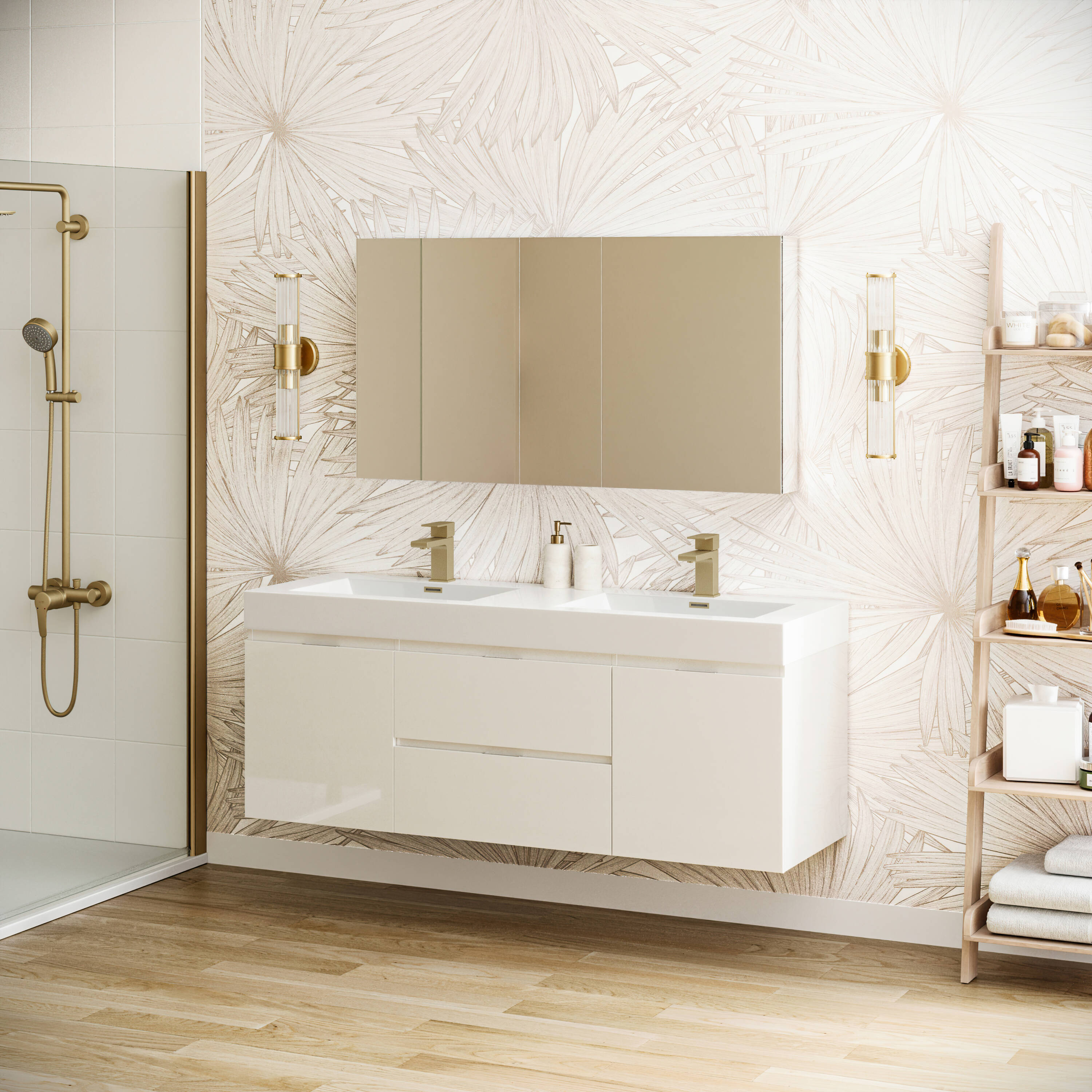 Fresca FVN8360WH-D Bath-Vanity-Combo - View #5