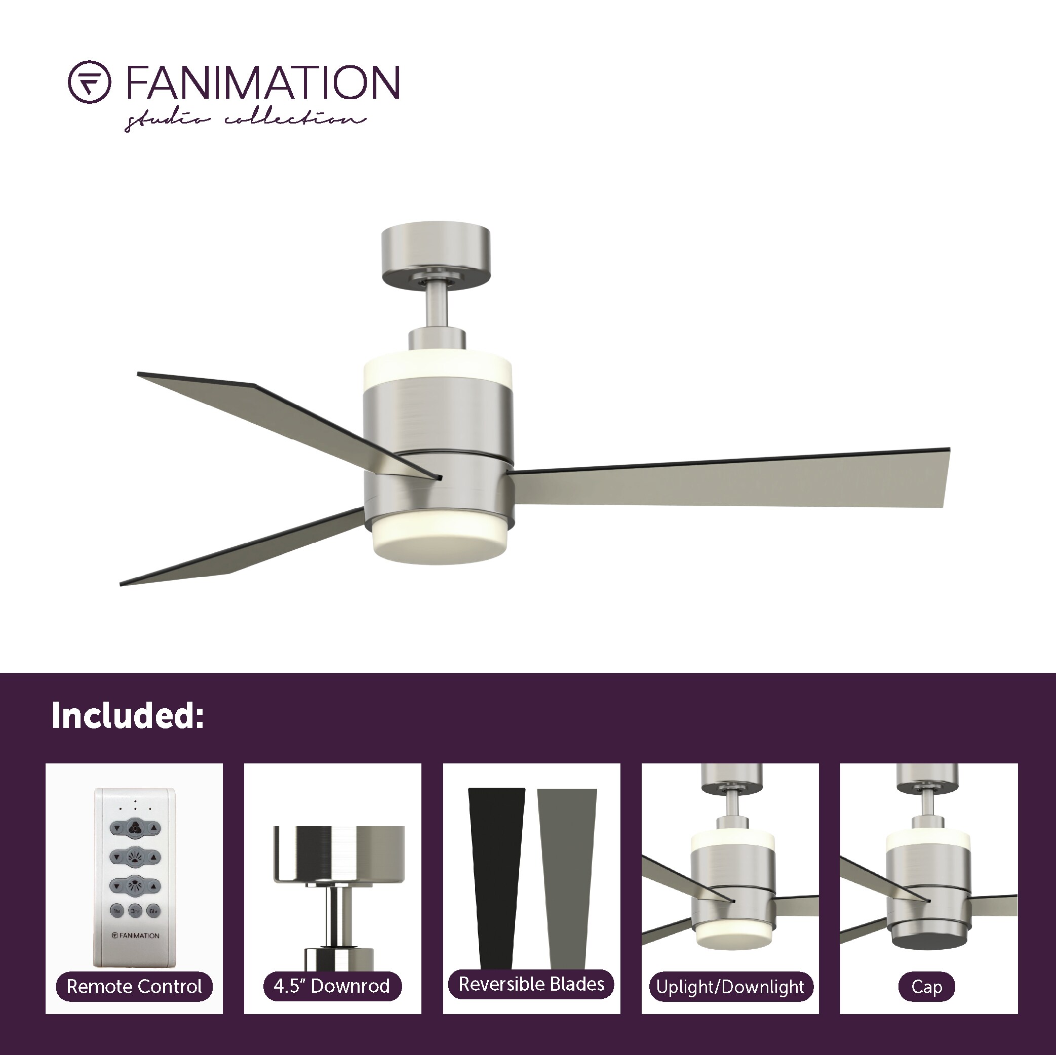 Fanimation Studio Collection LP8577LBN Ceiling-Fans - View #8
