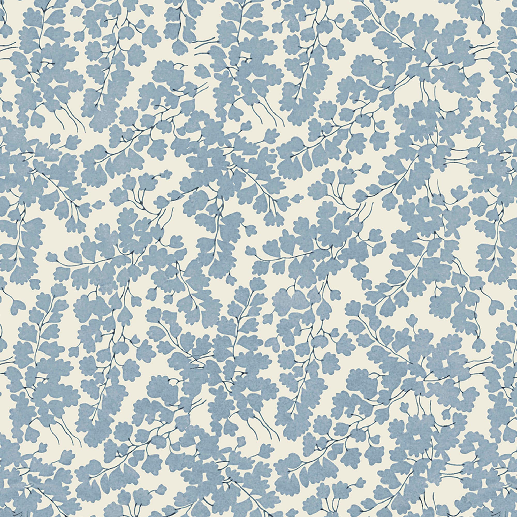 Laura Ashley 12274394 8-Inches Blue Non-woven Floral 56-Sq. Feet Unpasted Paste the wall Wallpaper Sample