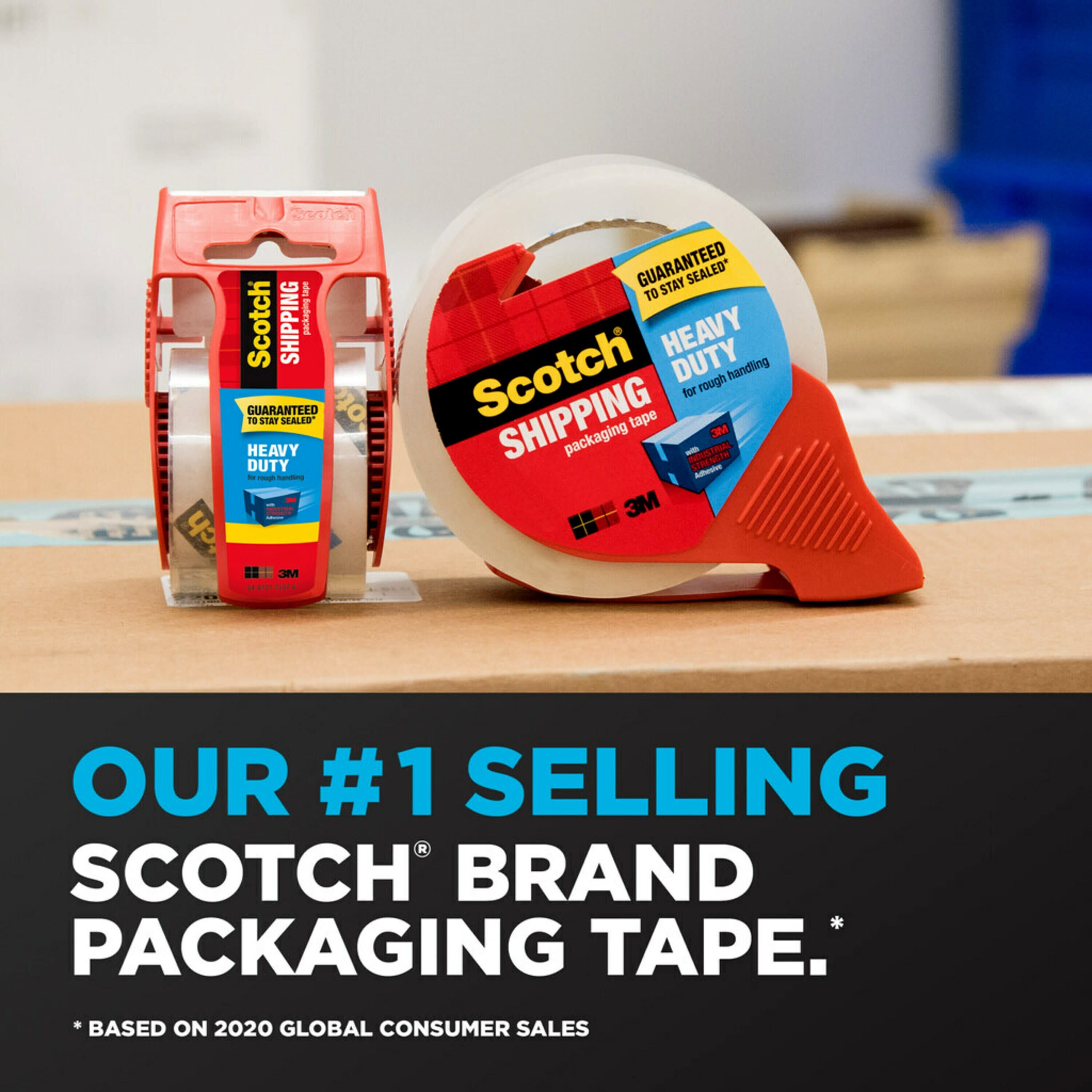 Scotch Transparent Tape with Dispenser, Narrow Width, Engineered for Office and Home Use, 1/2 x 1000 Inches (174)