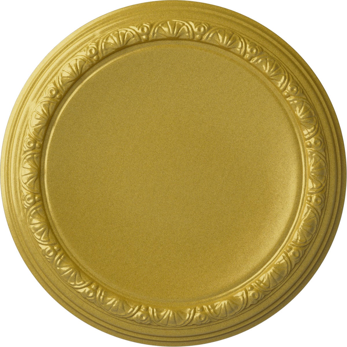 Ekena Millwork CM19CARGS Carlsbad 19.5-in W x 19.5-in L Painted Rich Gold Polyurethane Whole Ceiling Medallion