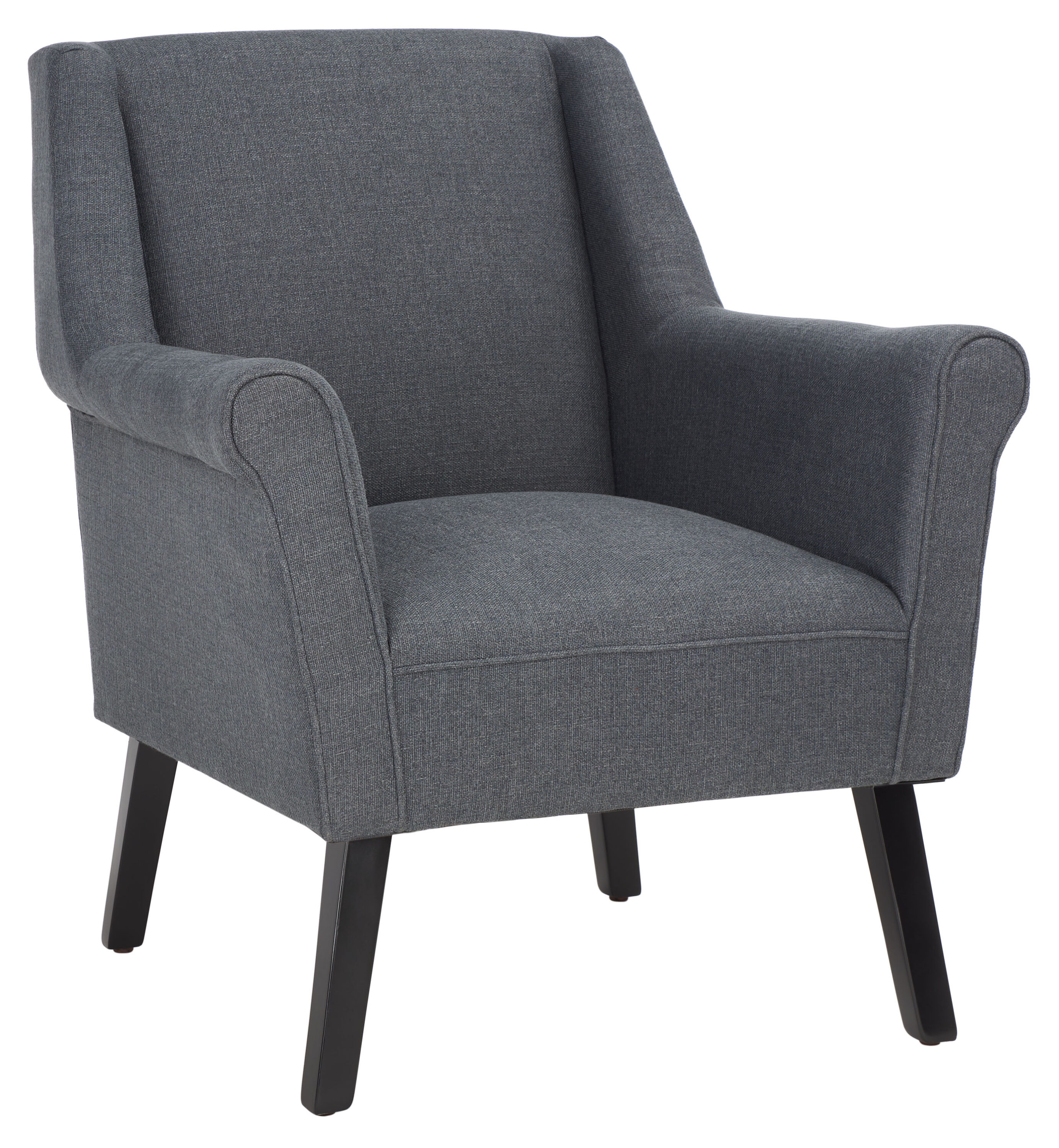 Safavieh Accent Chair Collection Oriental Dark Gray Accent Chair in the ...