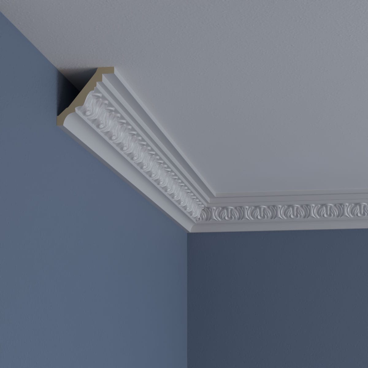 Primed White Polyurethane Crown Moulding 94.5 inches