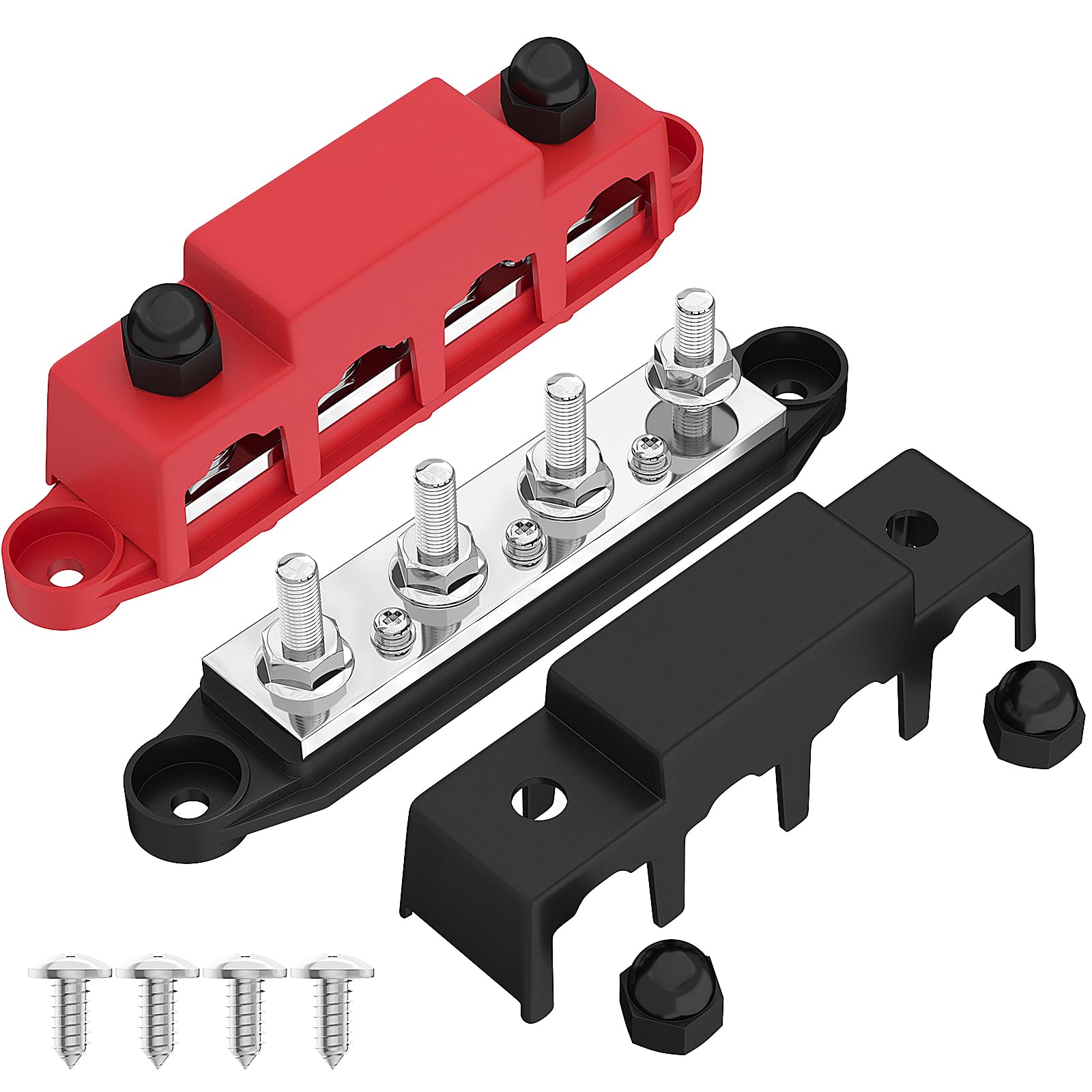 Misopily Power Distribution Block Bus Bar 12V 250A with Four Five ...