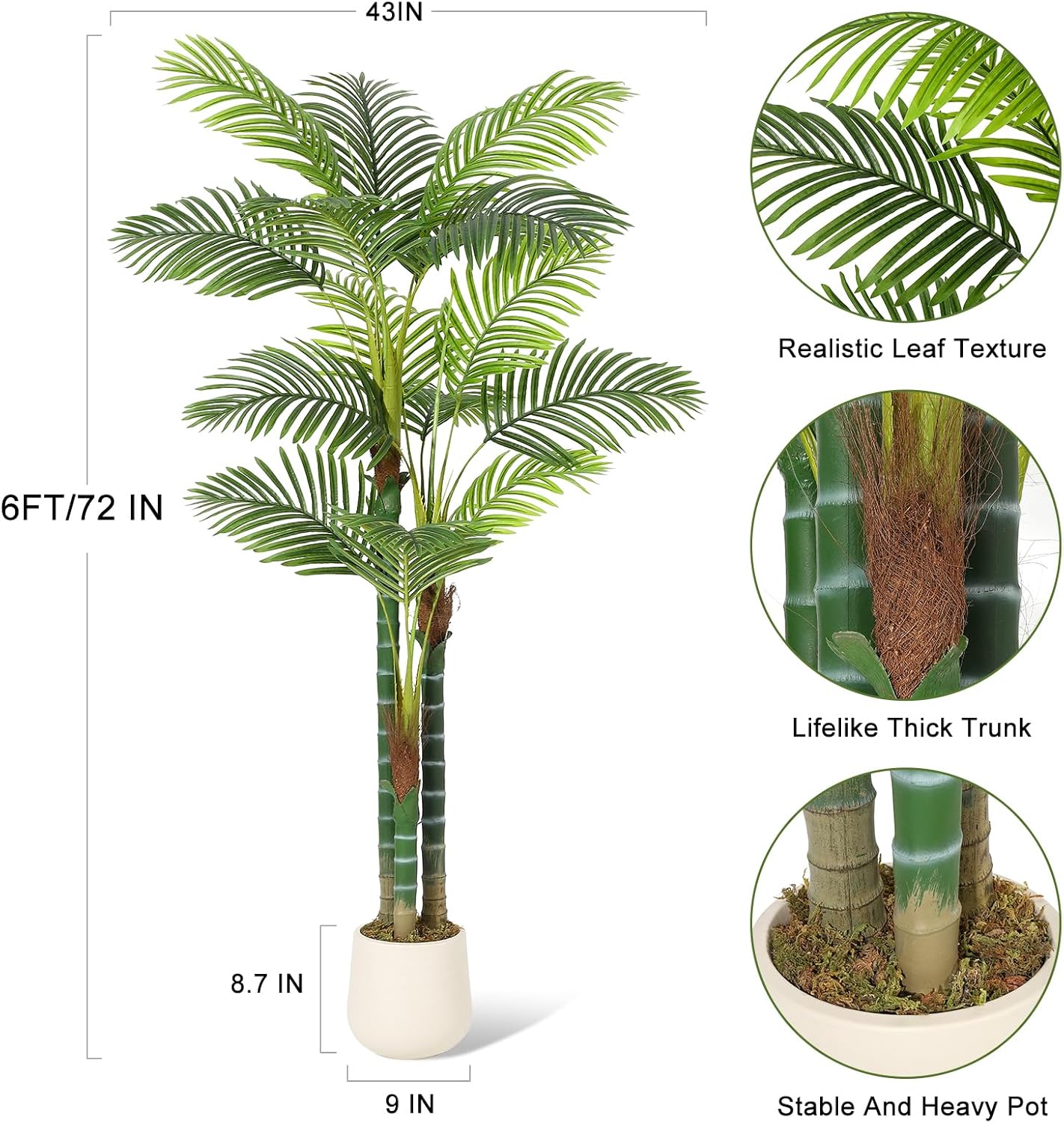 WhizMax LHFLS-PHK-33CDG4NR Artificial-Plants-Trees - View #3