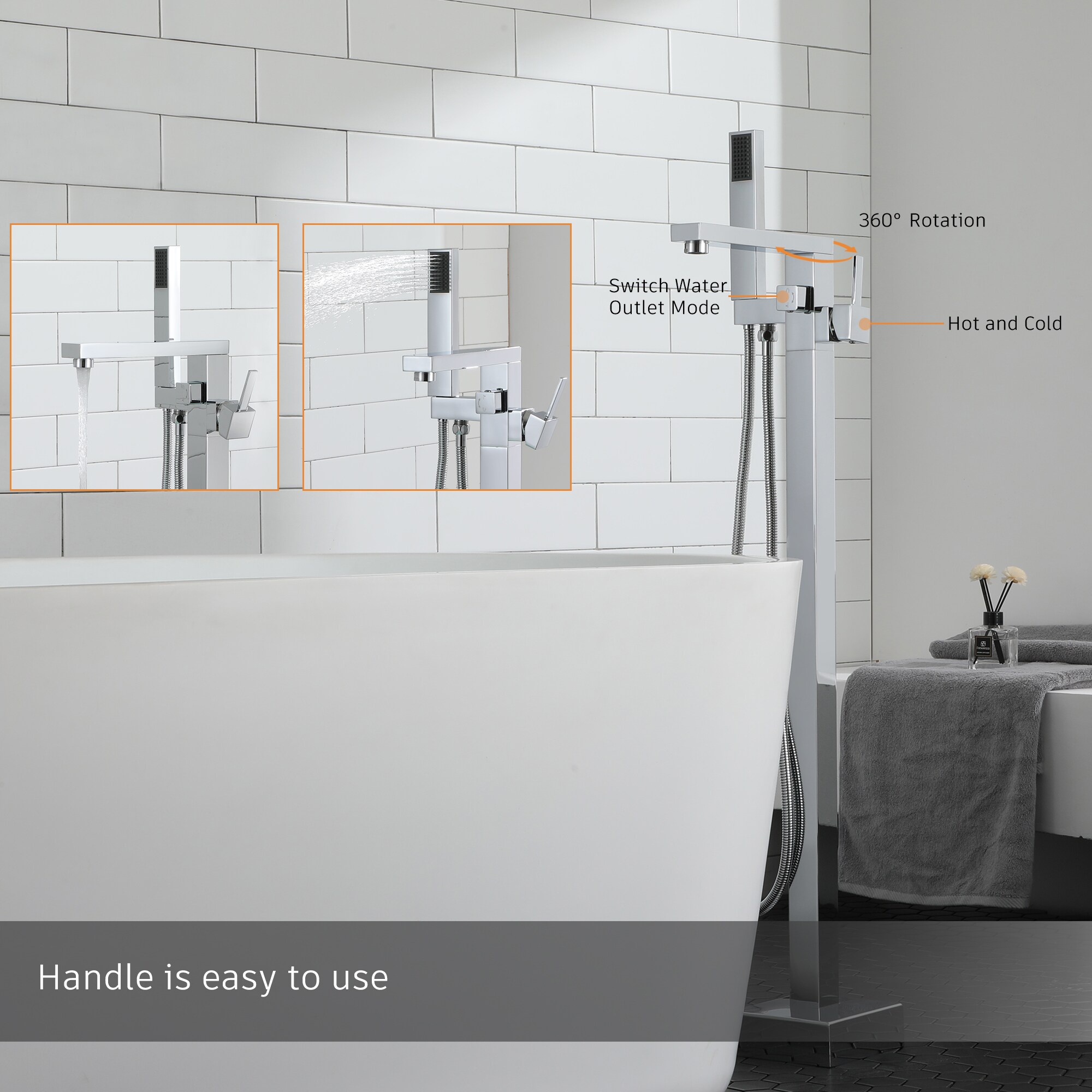 Clihome TC-094BB-BF Roman-Tub-Faucets - View #6