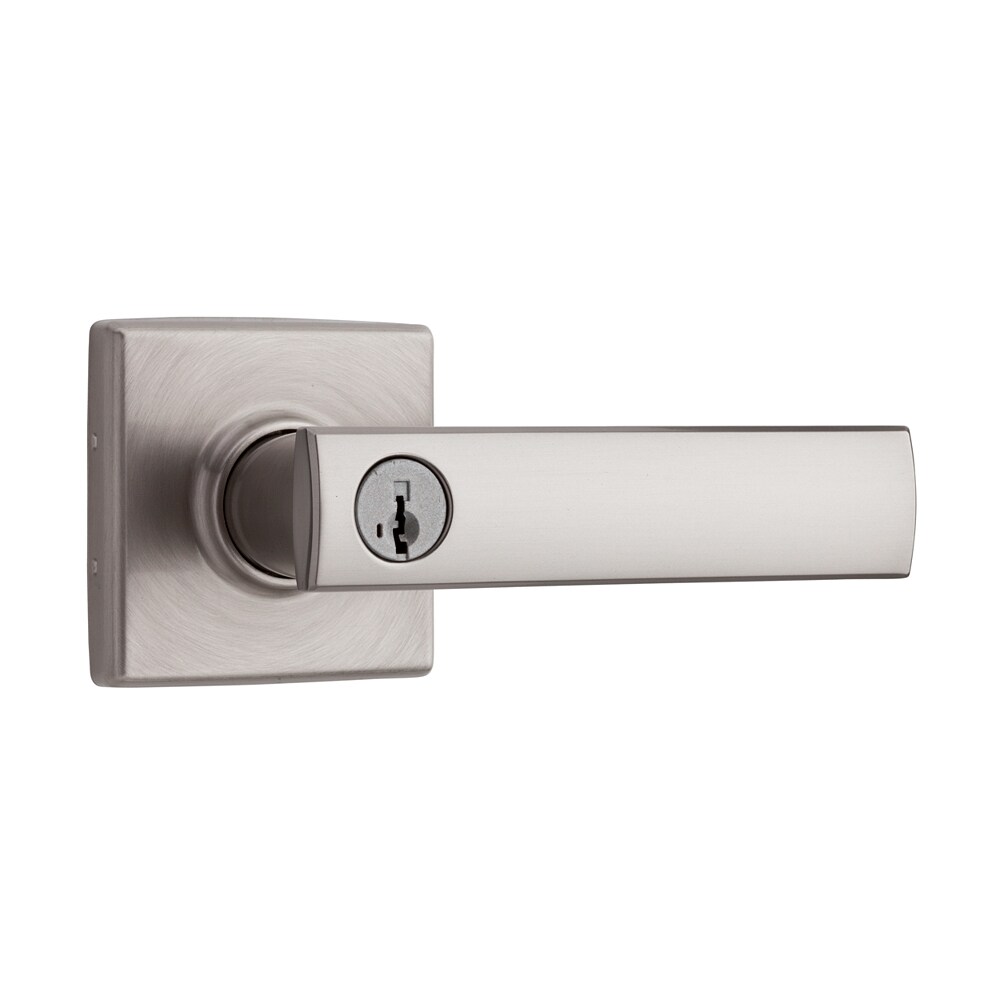 Kwikset 740VDL 15 SMT Vedani Satin Nickel Exterior Keyed Entry Door Handle with Smartkey